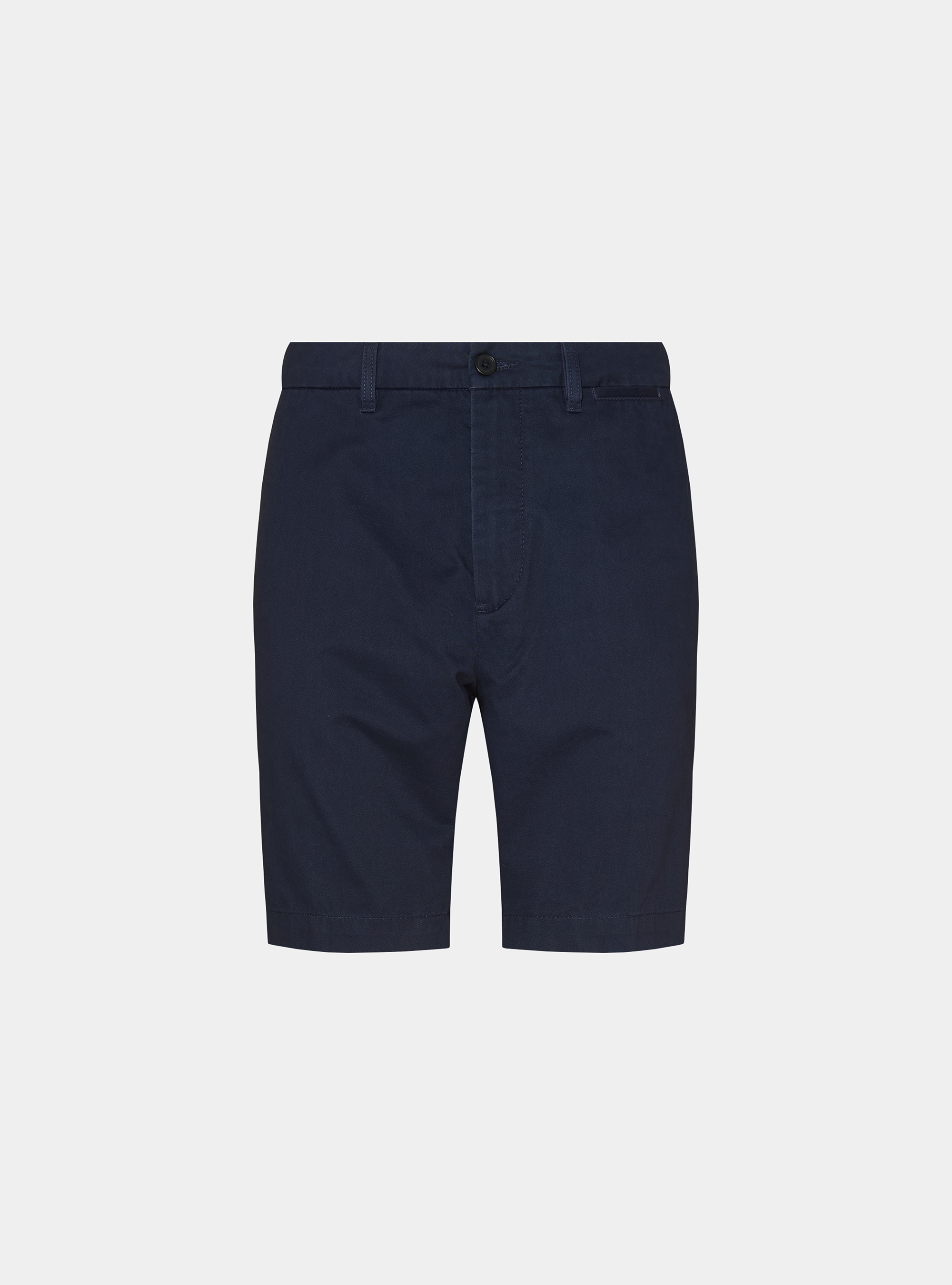 Bermuda chino en twill de coton, BLEU MARINE