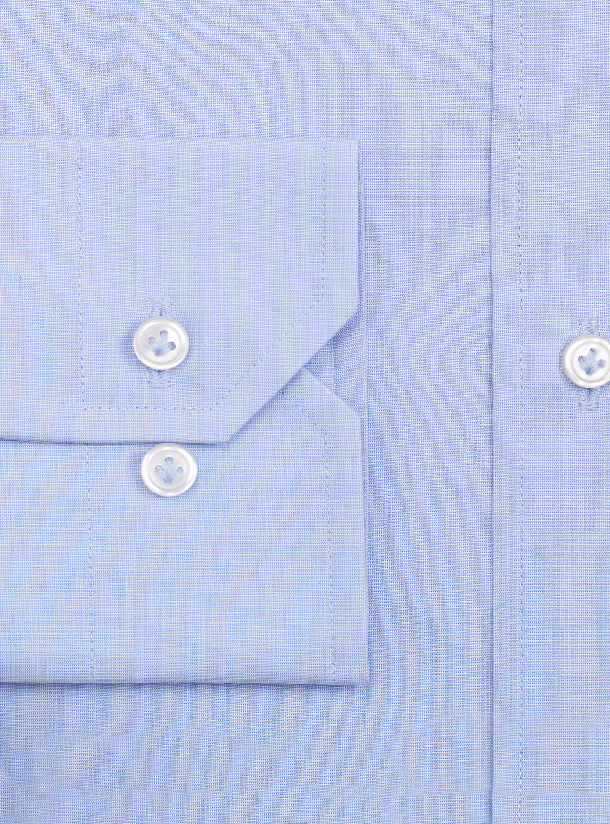 Cotton fil a fil French collar shirt, LIGHT BLUE