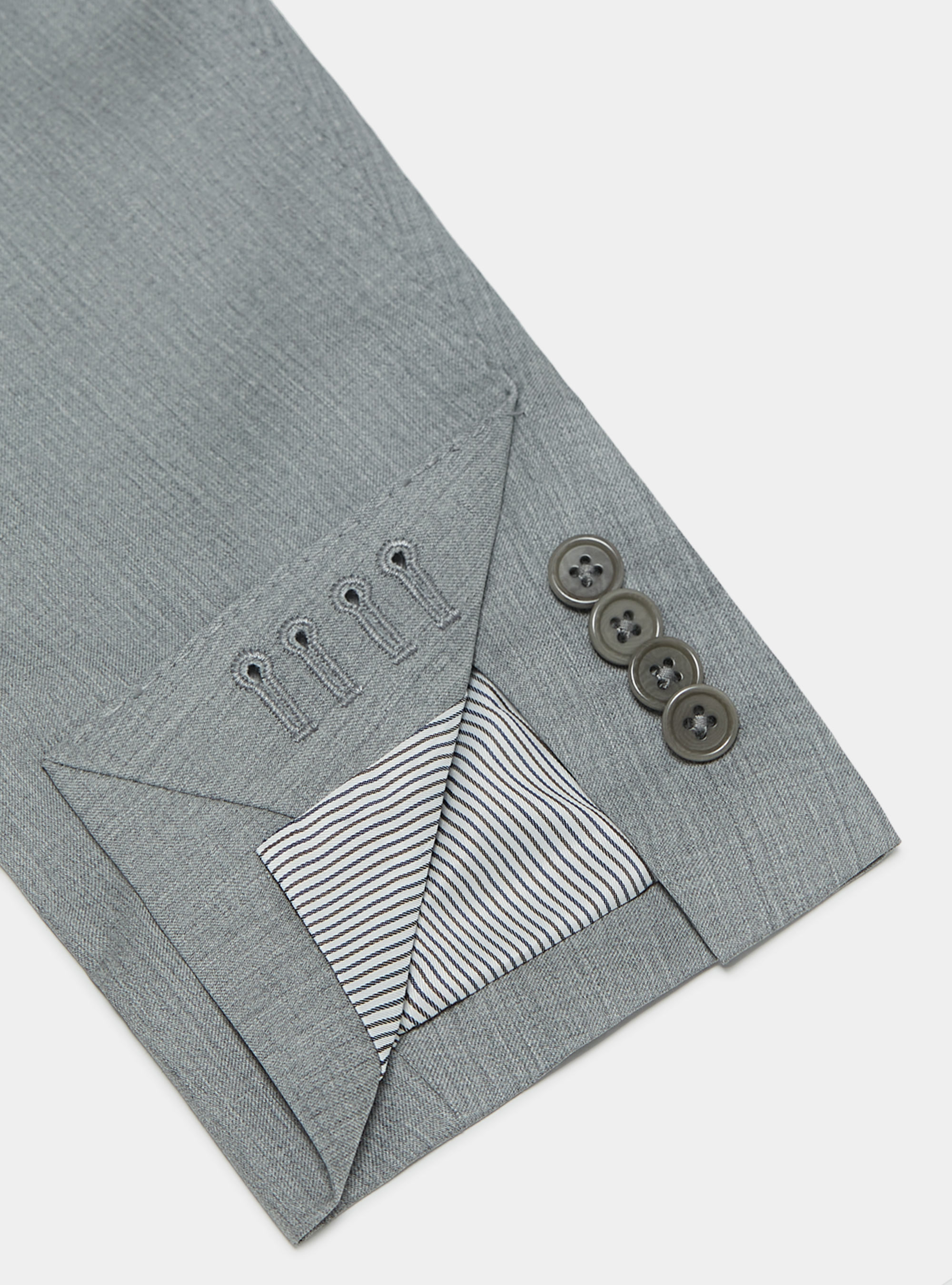 Pure 110's superfine wool blazer, LIGHT GREY MELANGE