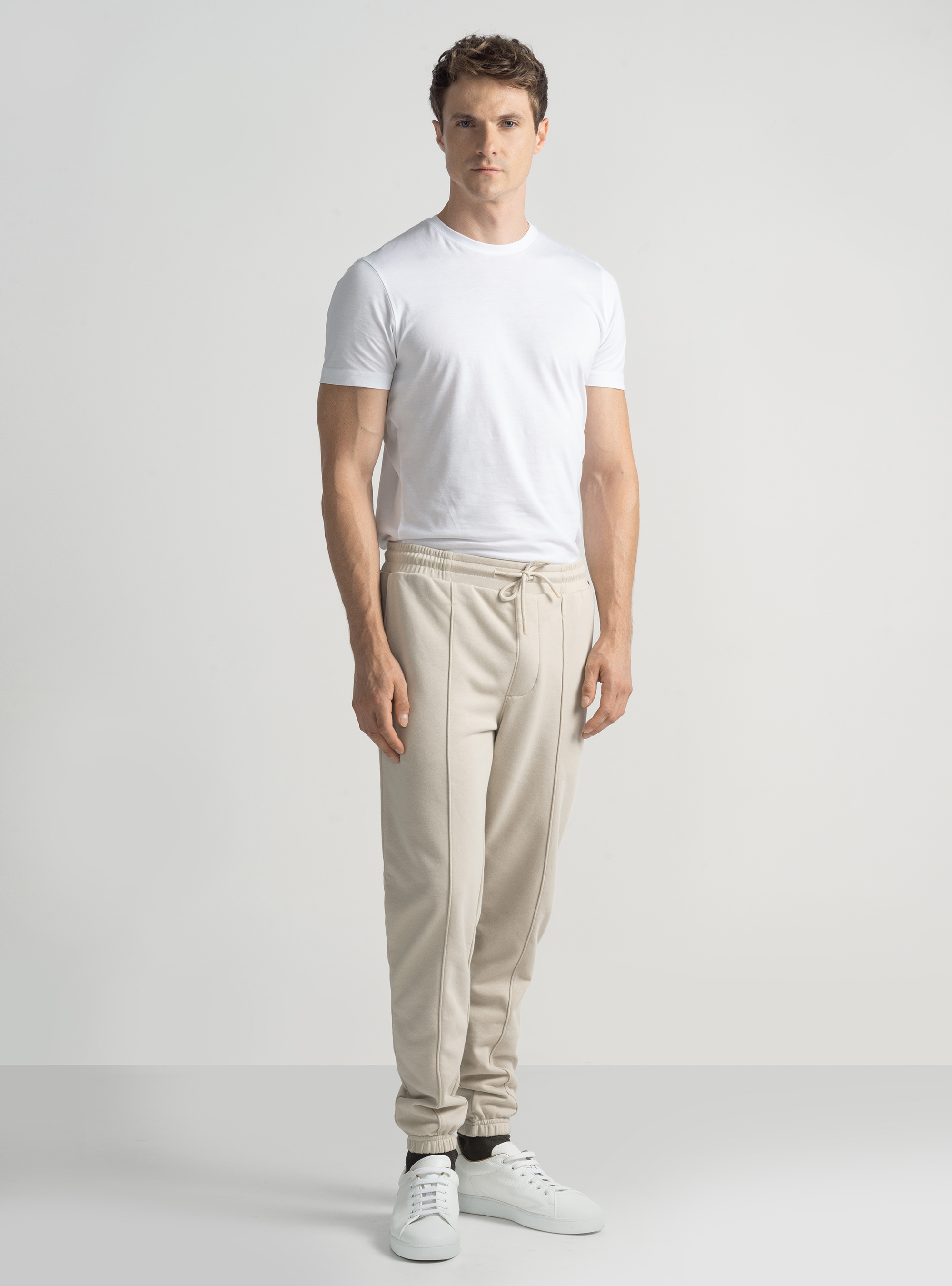 GT01 Pl&uuml;schhose, ECRU 0560C