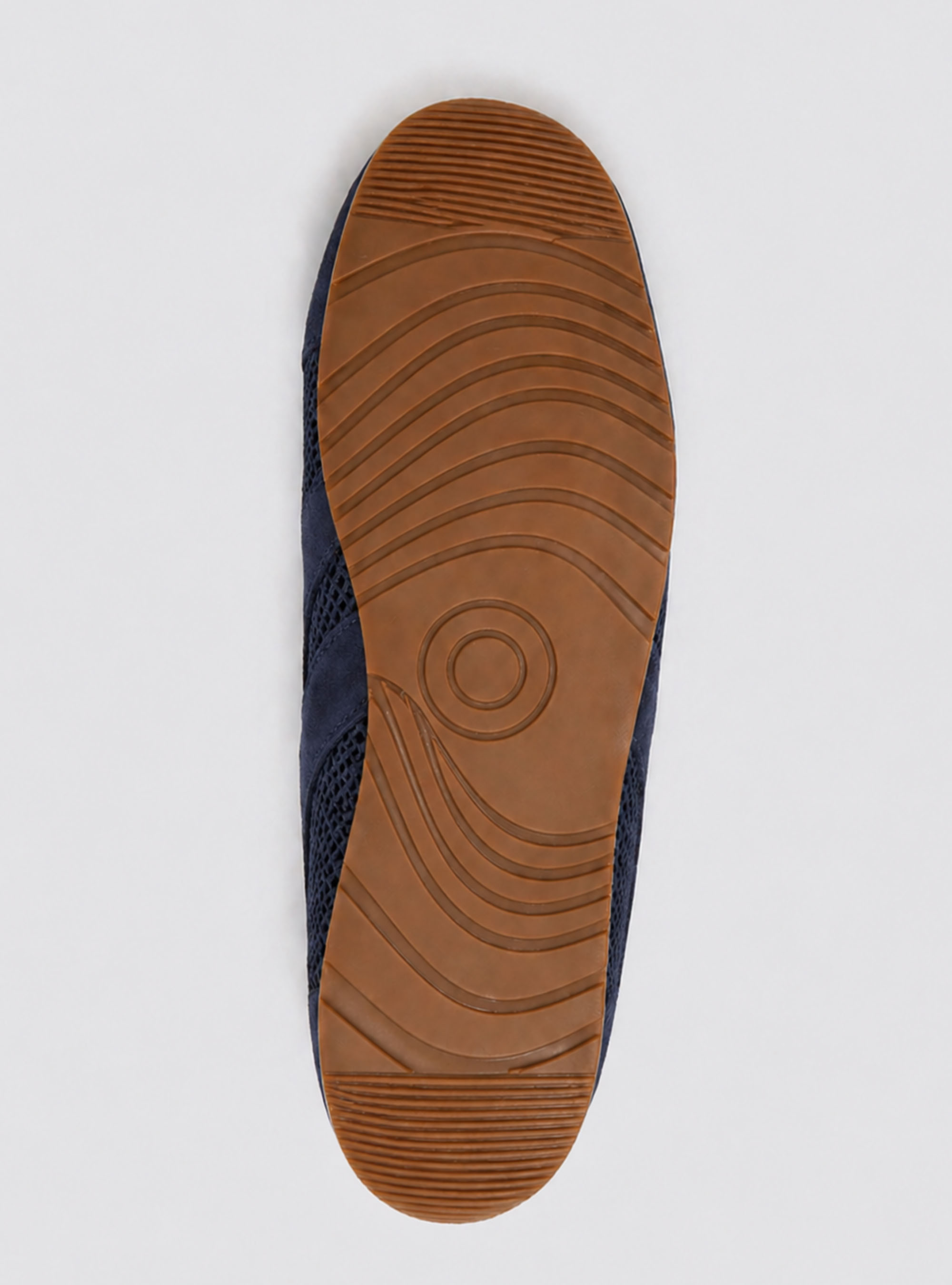 Sneakers en daim et mesh, BLEU MARINE