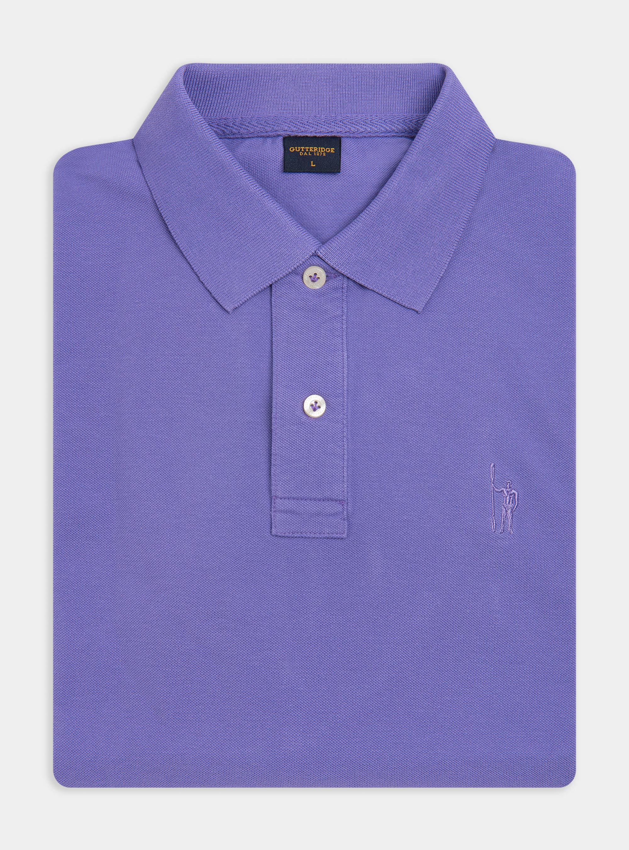 Polo classica in piquet, 0463C LILLA