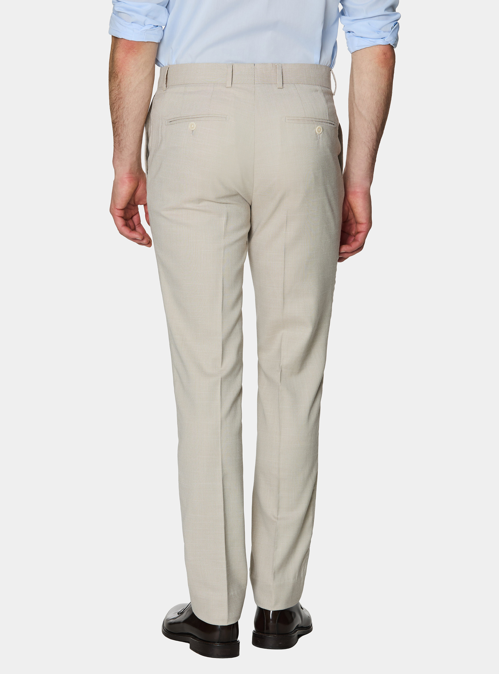 Pantalones de traje de tejido hopsack, ARENA