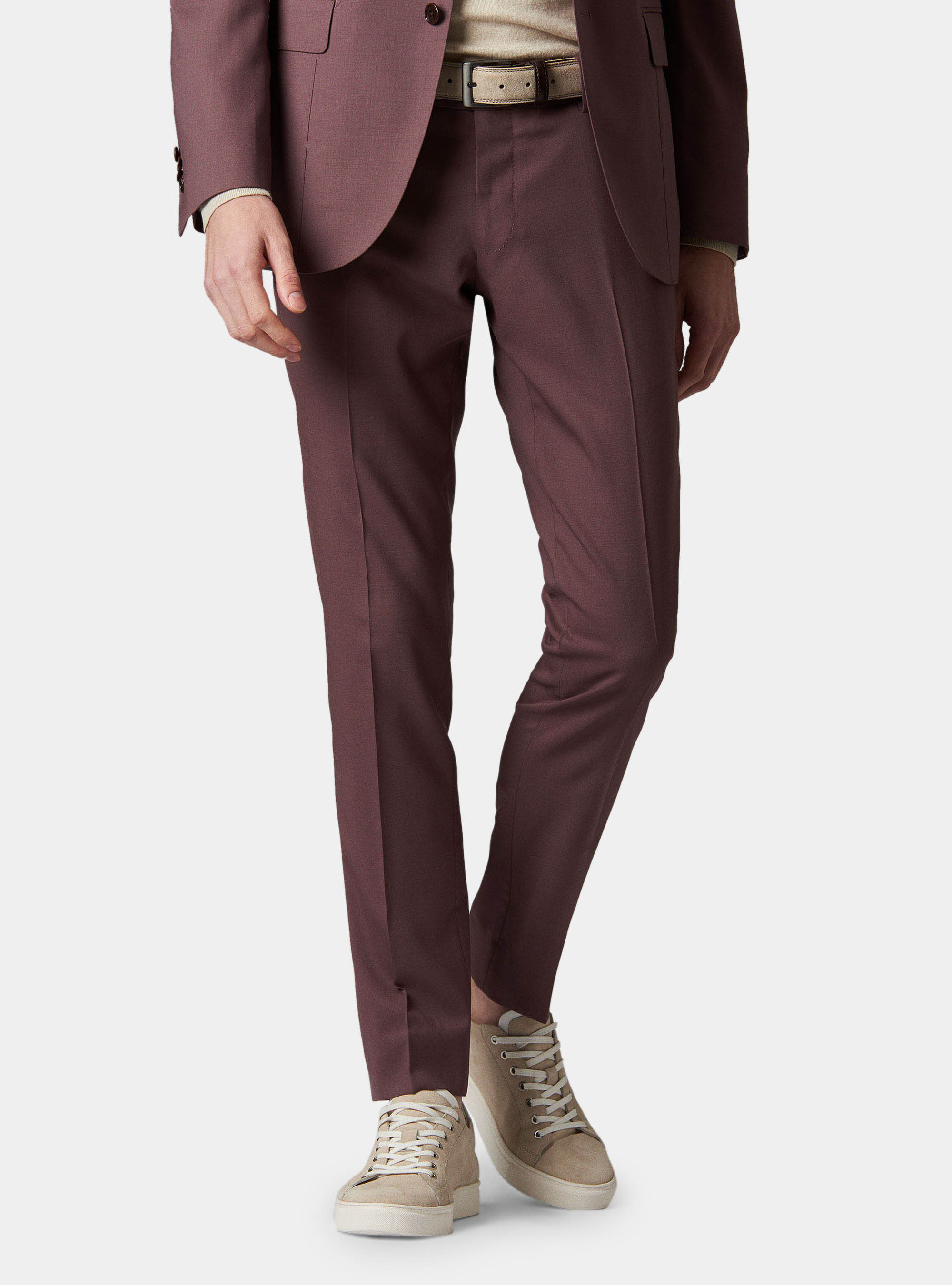 Trousers in pure superfine wool 120, ONION