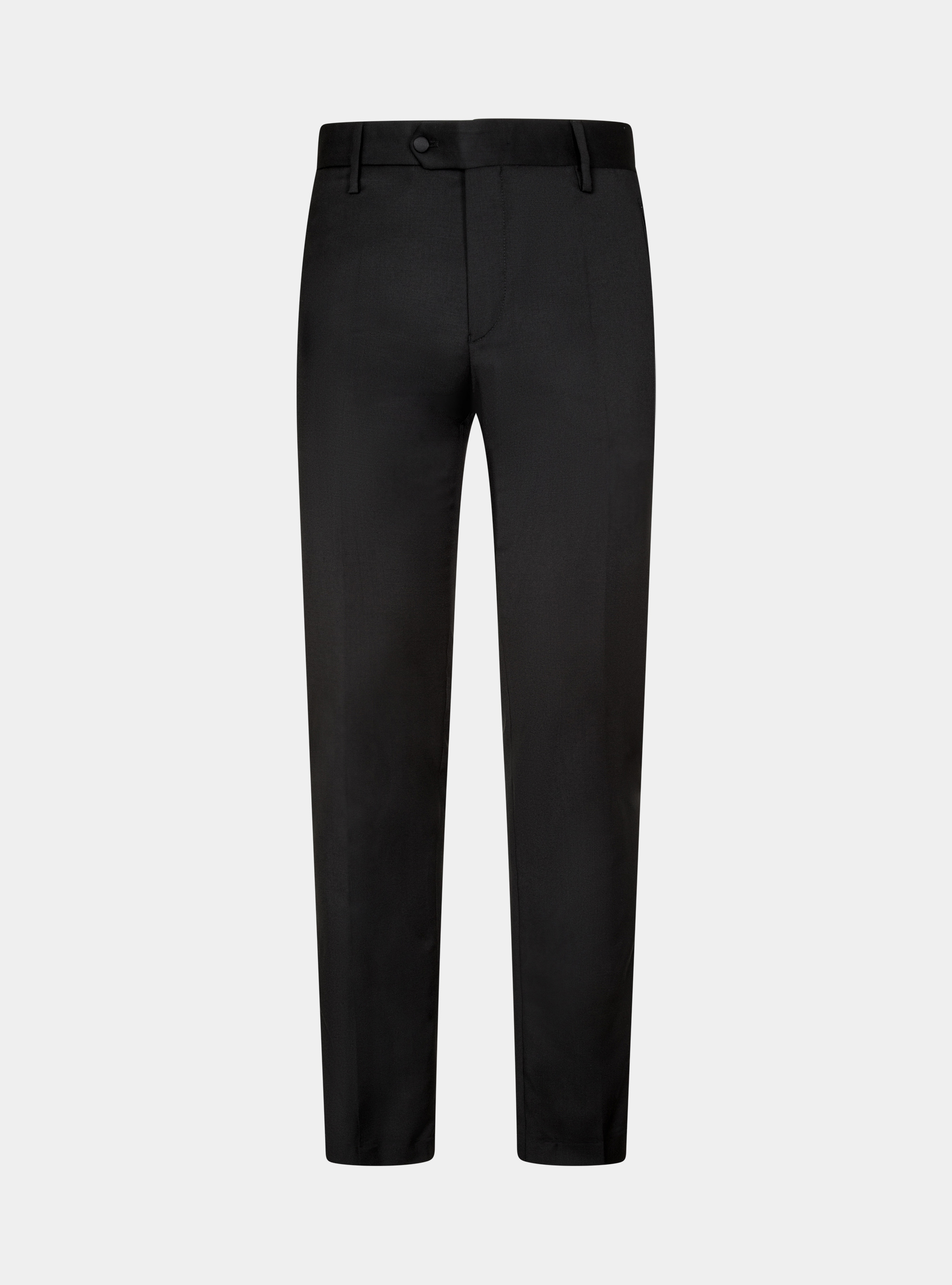 Pantalon smoking en pure laine, NOIR