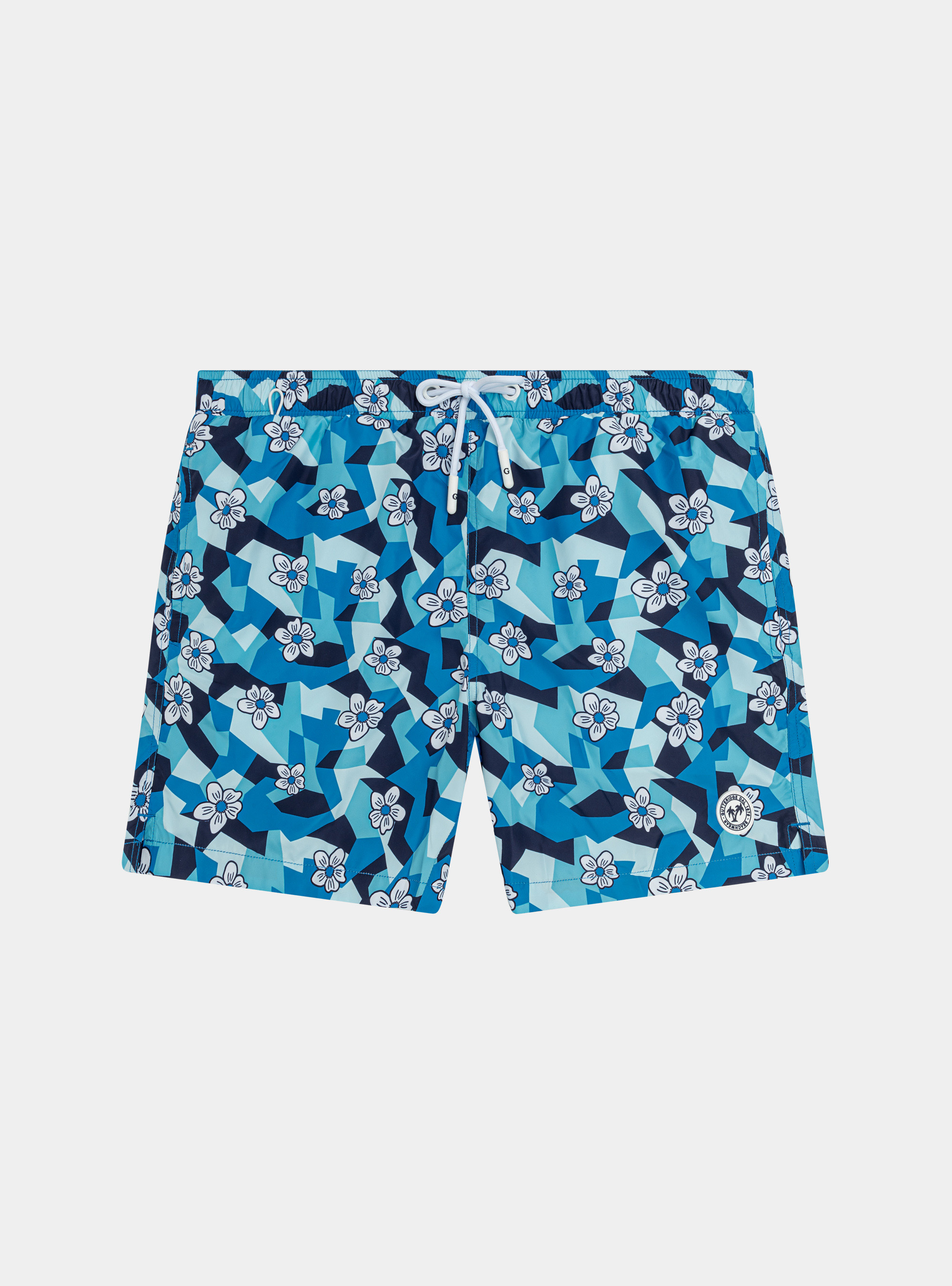 Flower patterned swimwear, TURCHESE 0258C