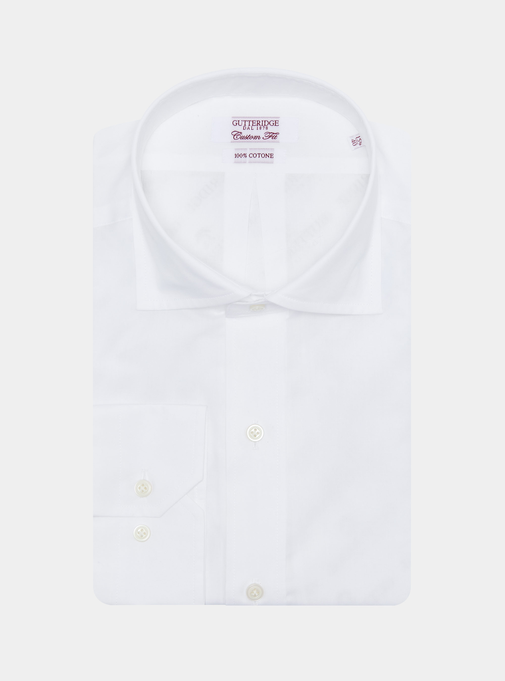 Chemise confortable en pur coton, BLANC