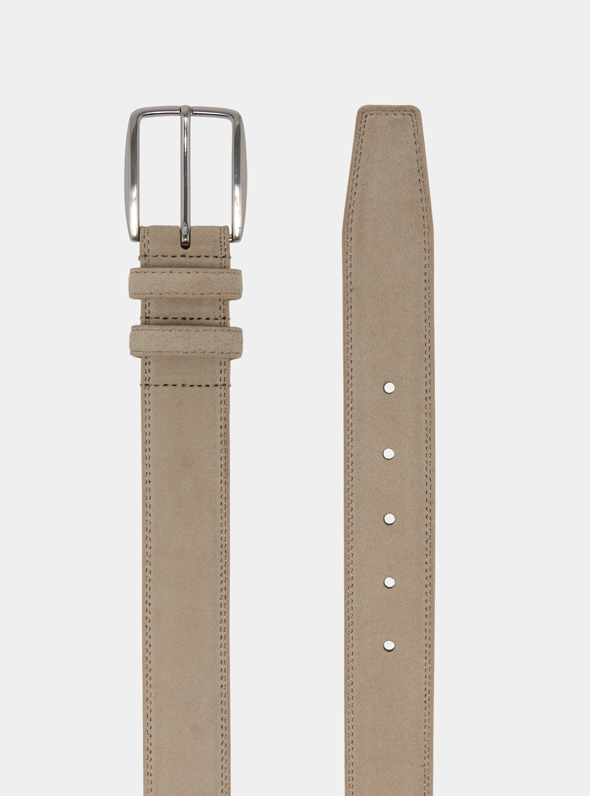 G&uuml;rtel aus Wildleder, ECRU 0560C