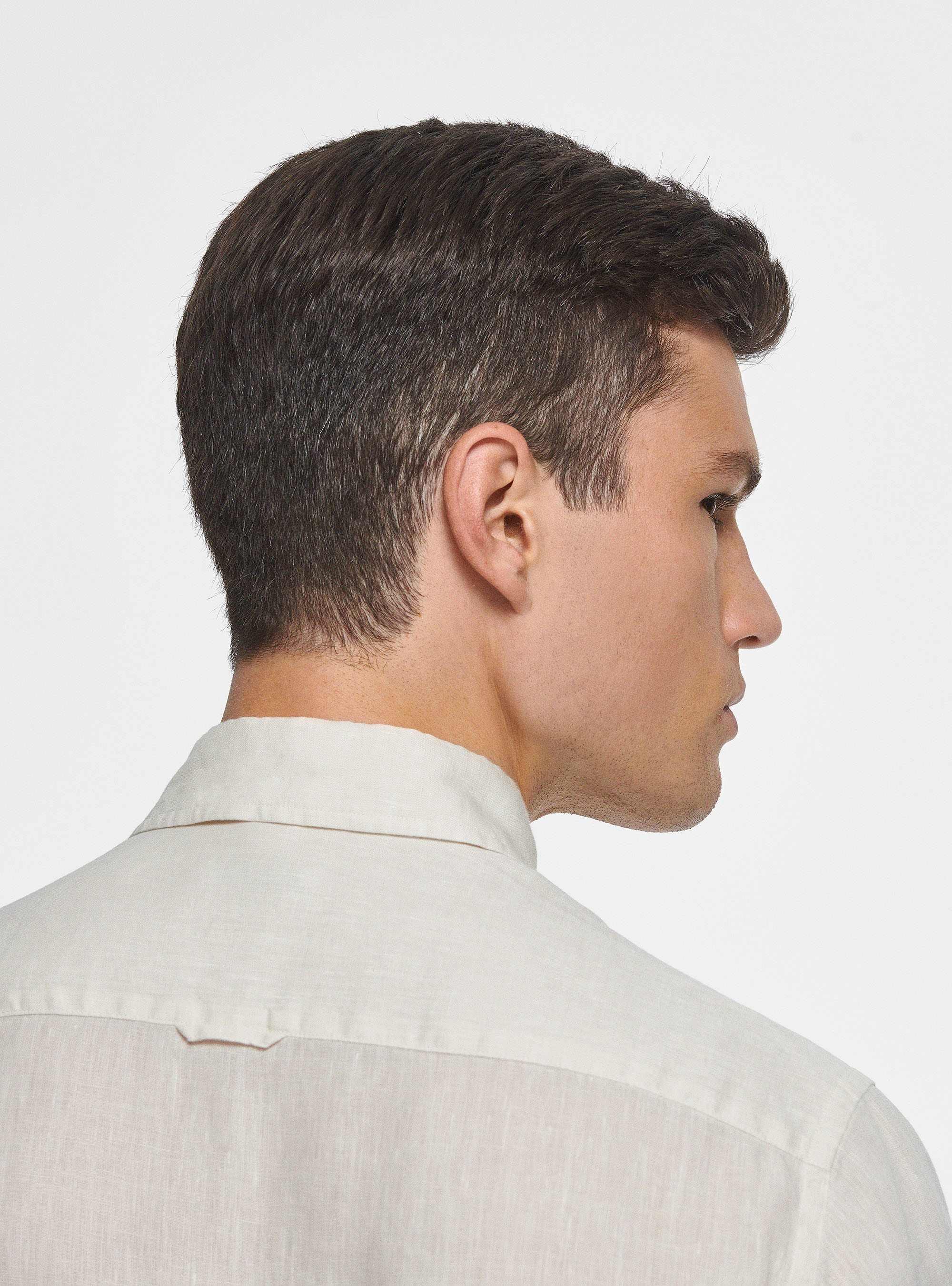 Pure linen shirt, ECRU