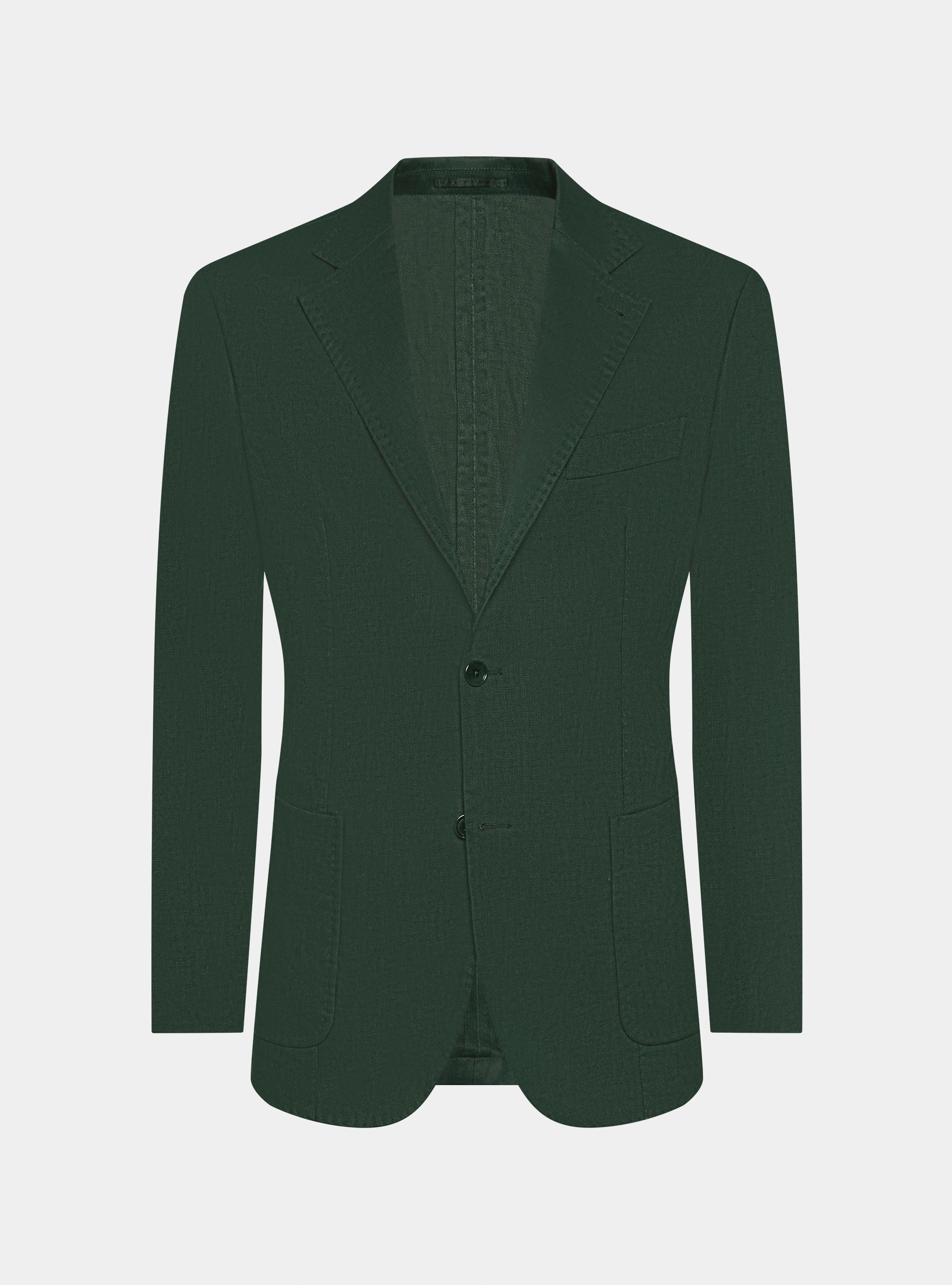 Pure linen suit blazer, GREEN