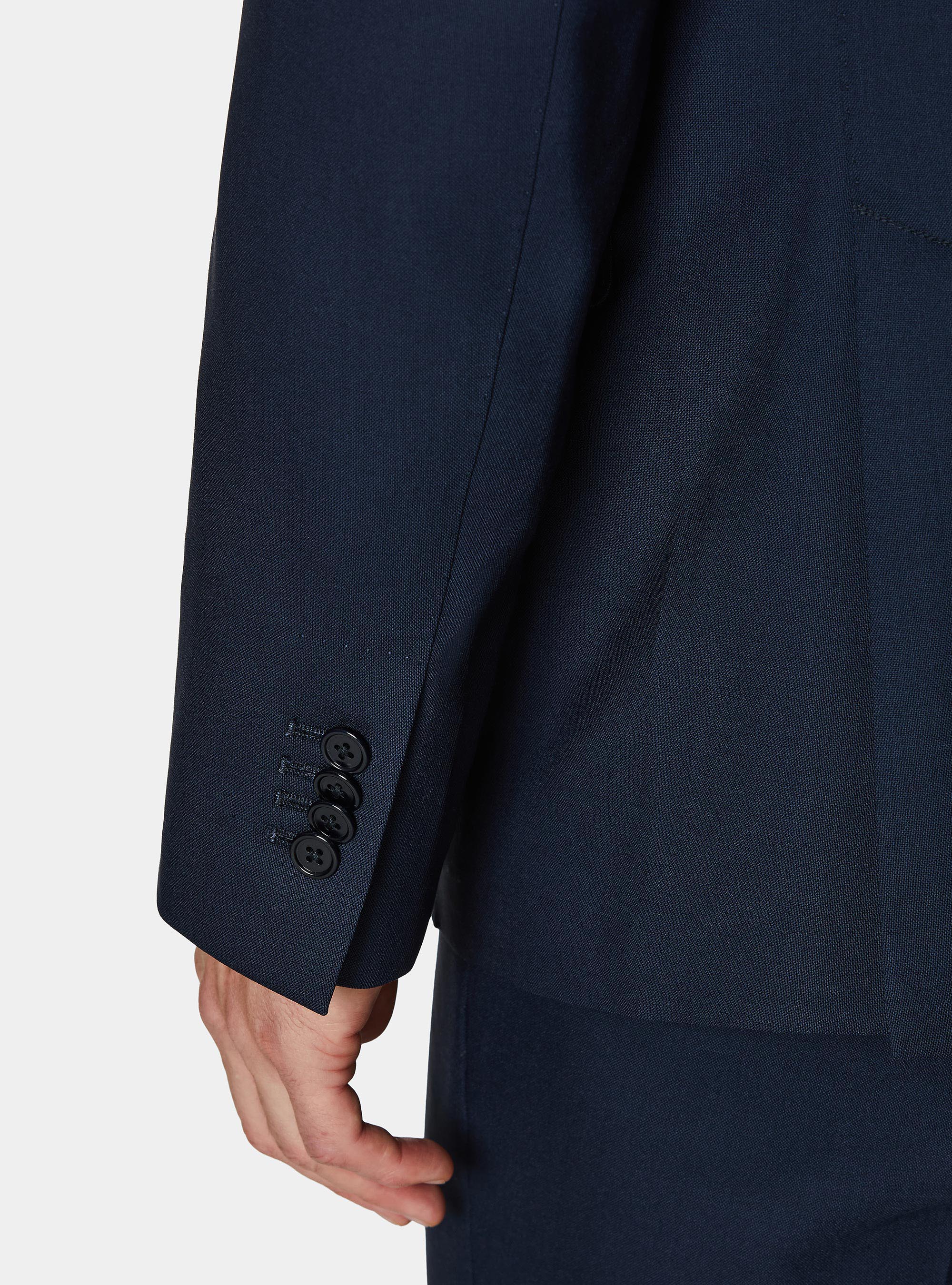 Vitale Barberis Canonico pure wool suit blazer, NAVY