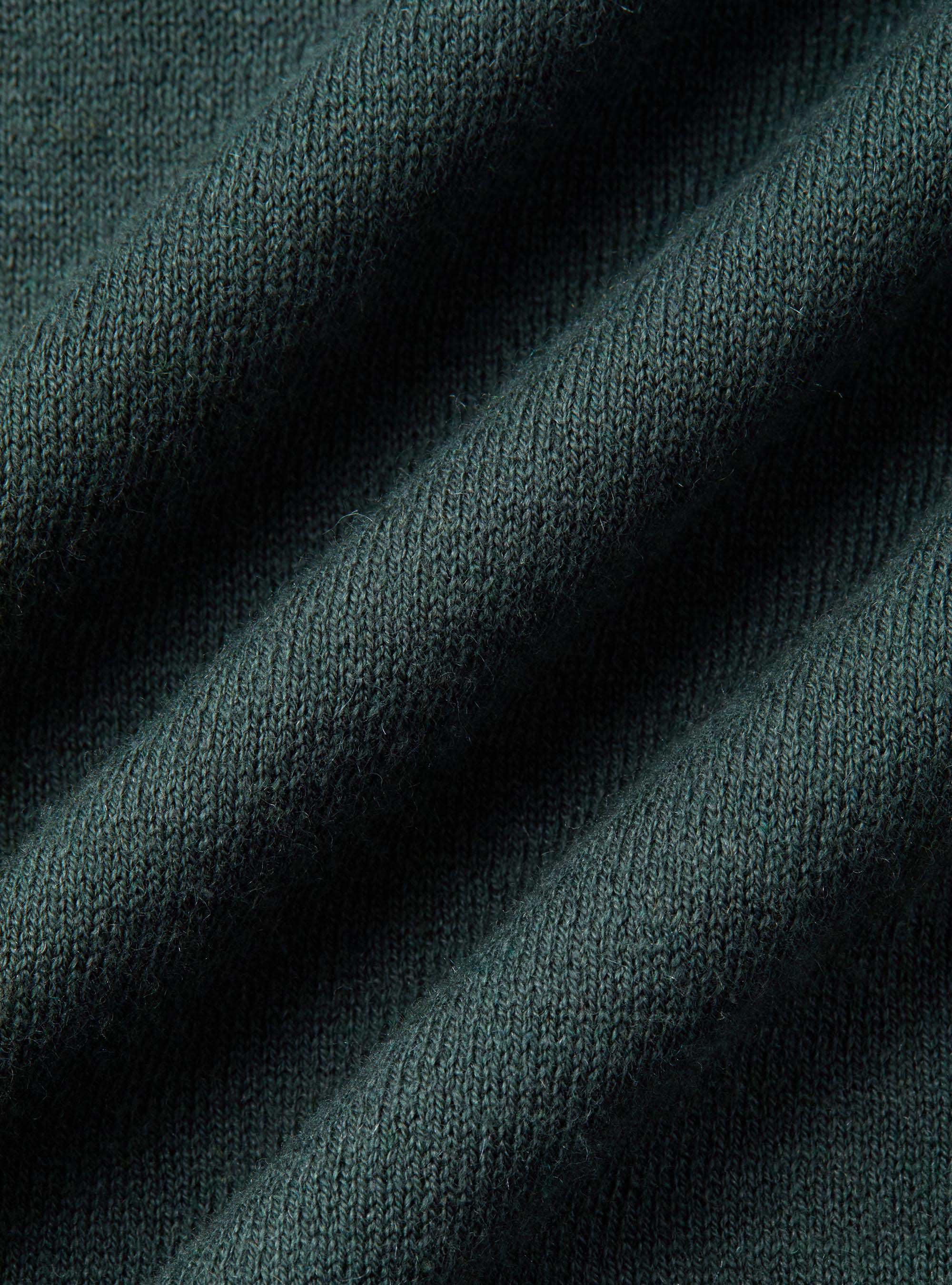 Cotton silk and cashmere crew neck sweater, VERDE MUSCHIO 0615C