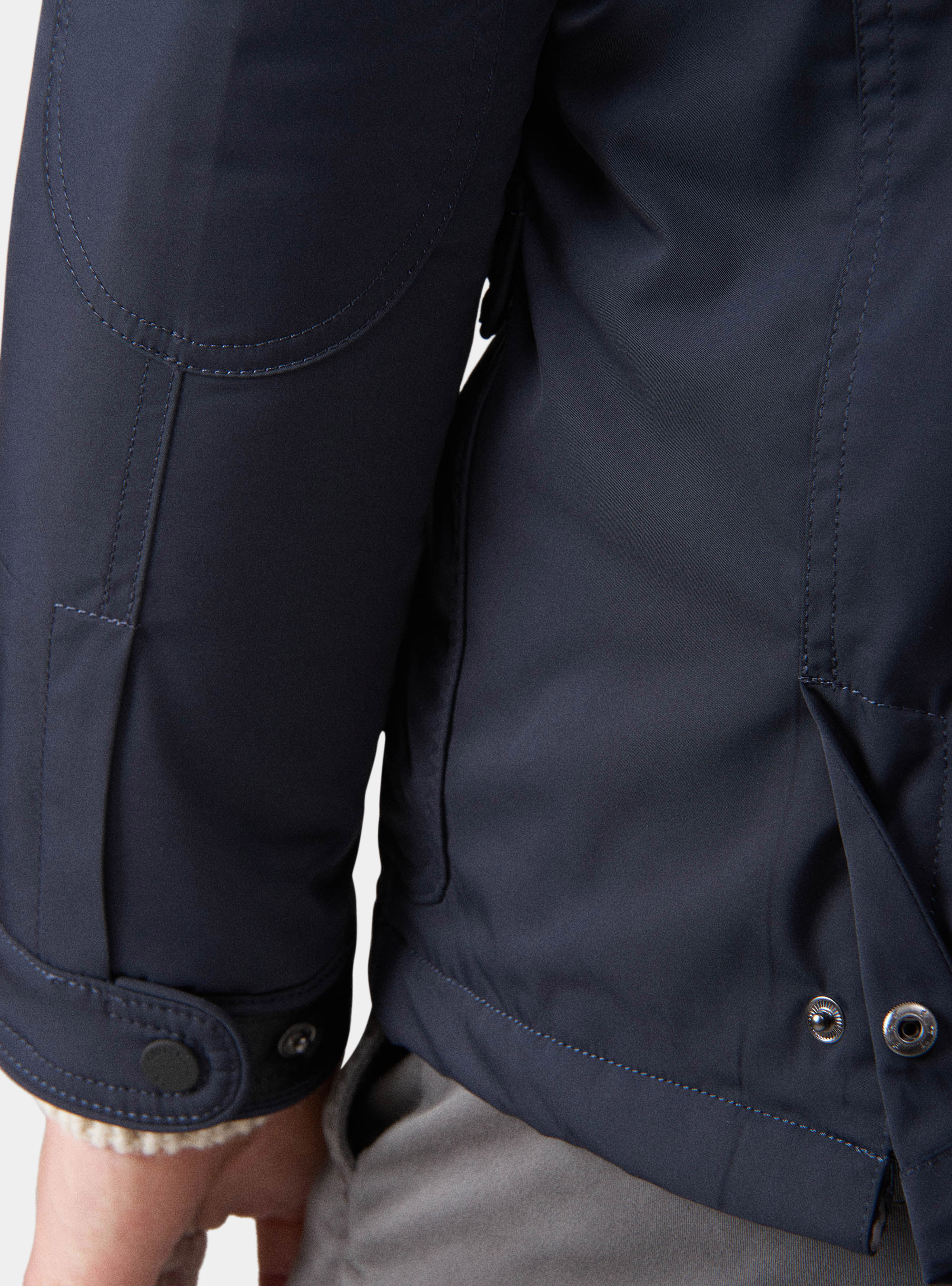 Field jacket with removable patch and bib, NAVY BLUE