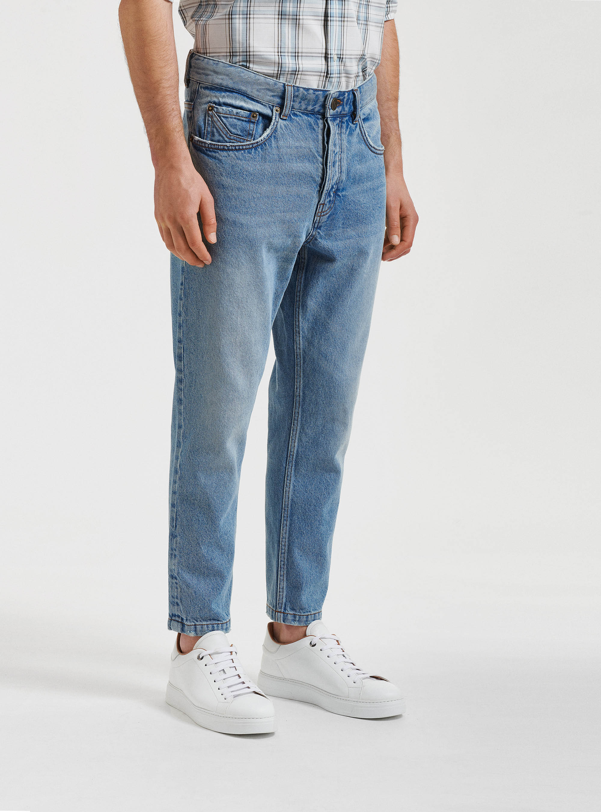 Jeans loose fit, AZZURRO