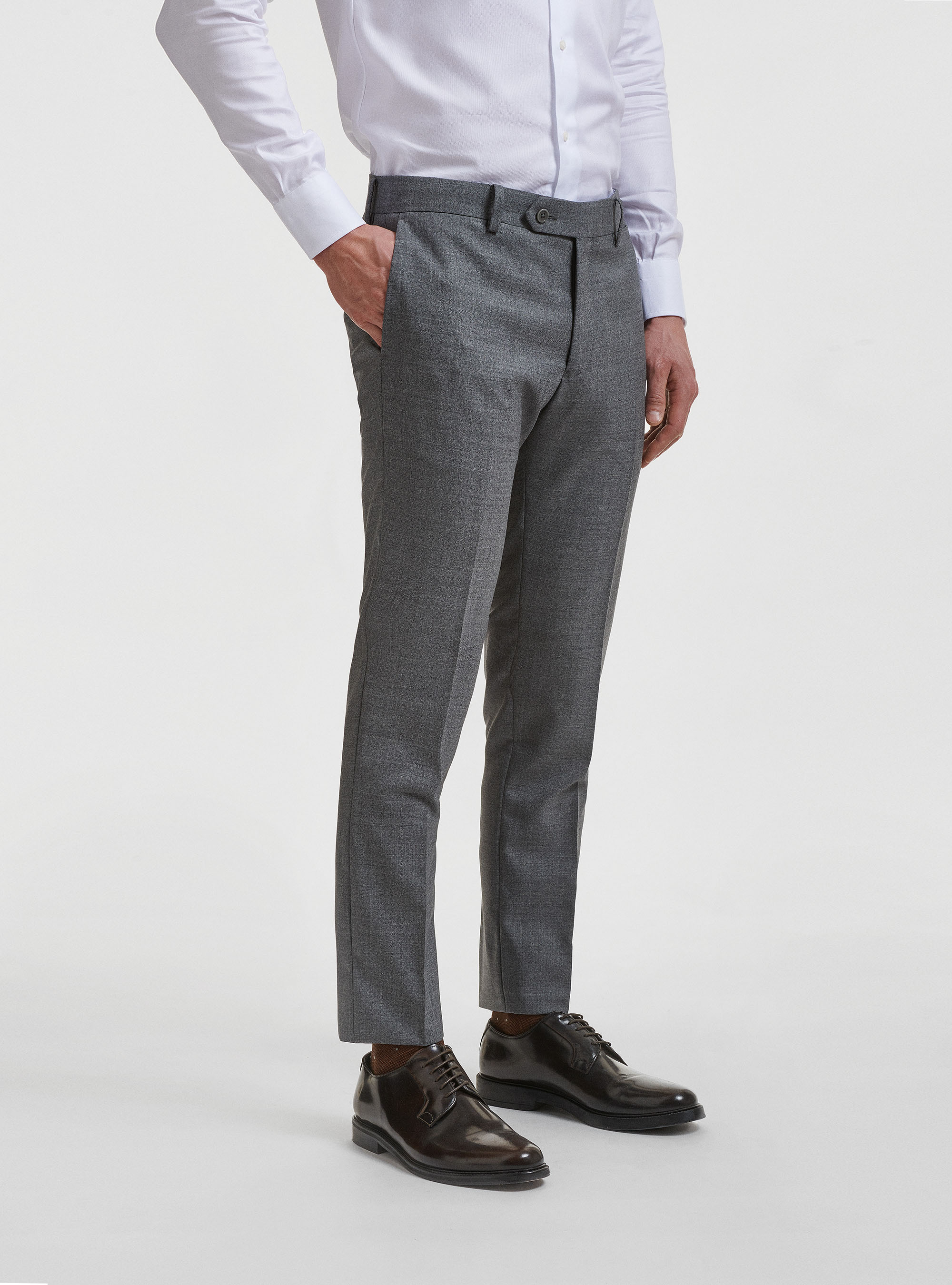Anzughose aus reiner Wolle Vitale Barberis Canonico, GRIGIO 0120C