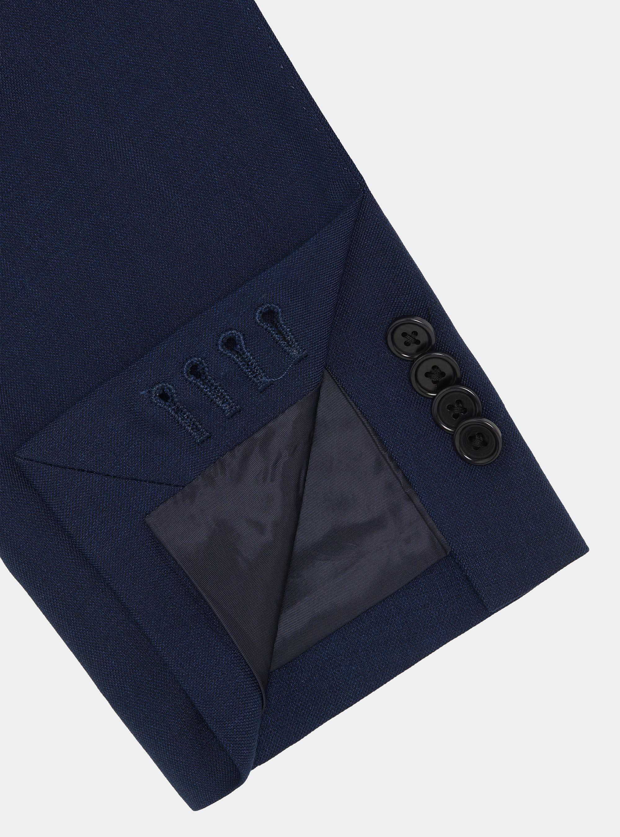 Anzugjacke aus Hopsack-Stoff, NAVY 0218C