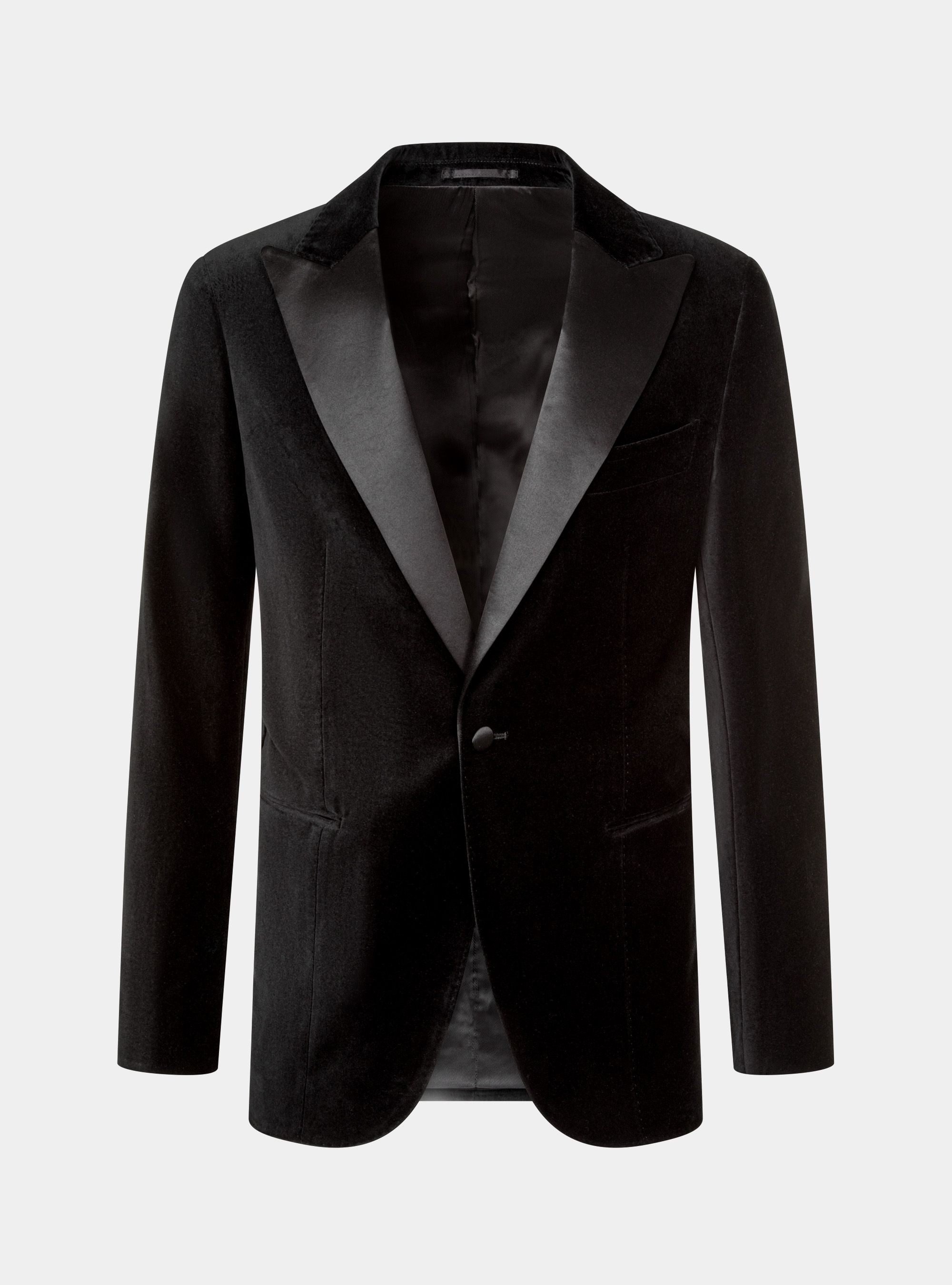 Samt-Smokingjacke, NERO 0100C
