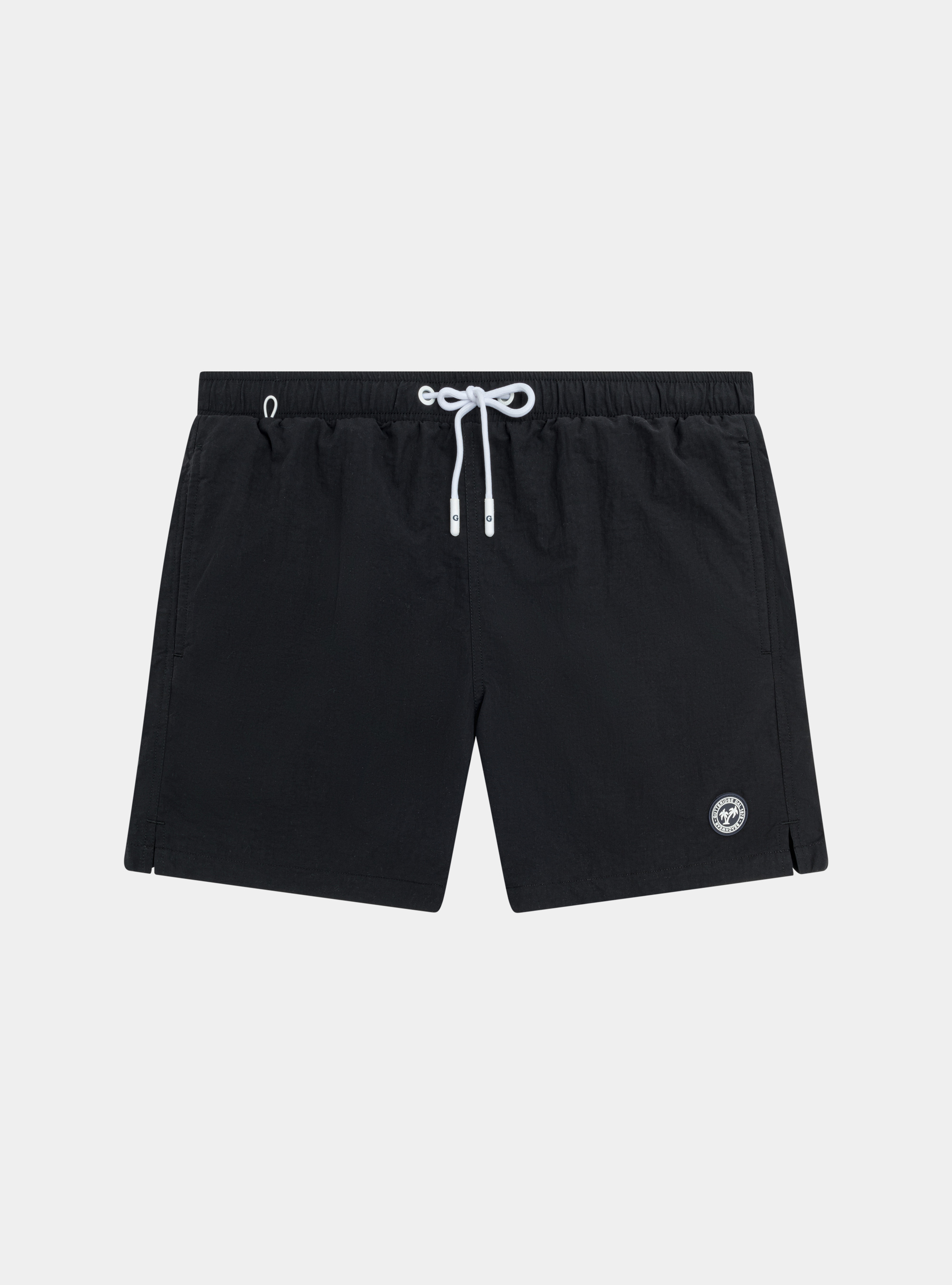 Solid-coloured swimwear, BLACK