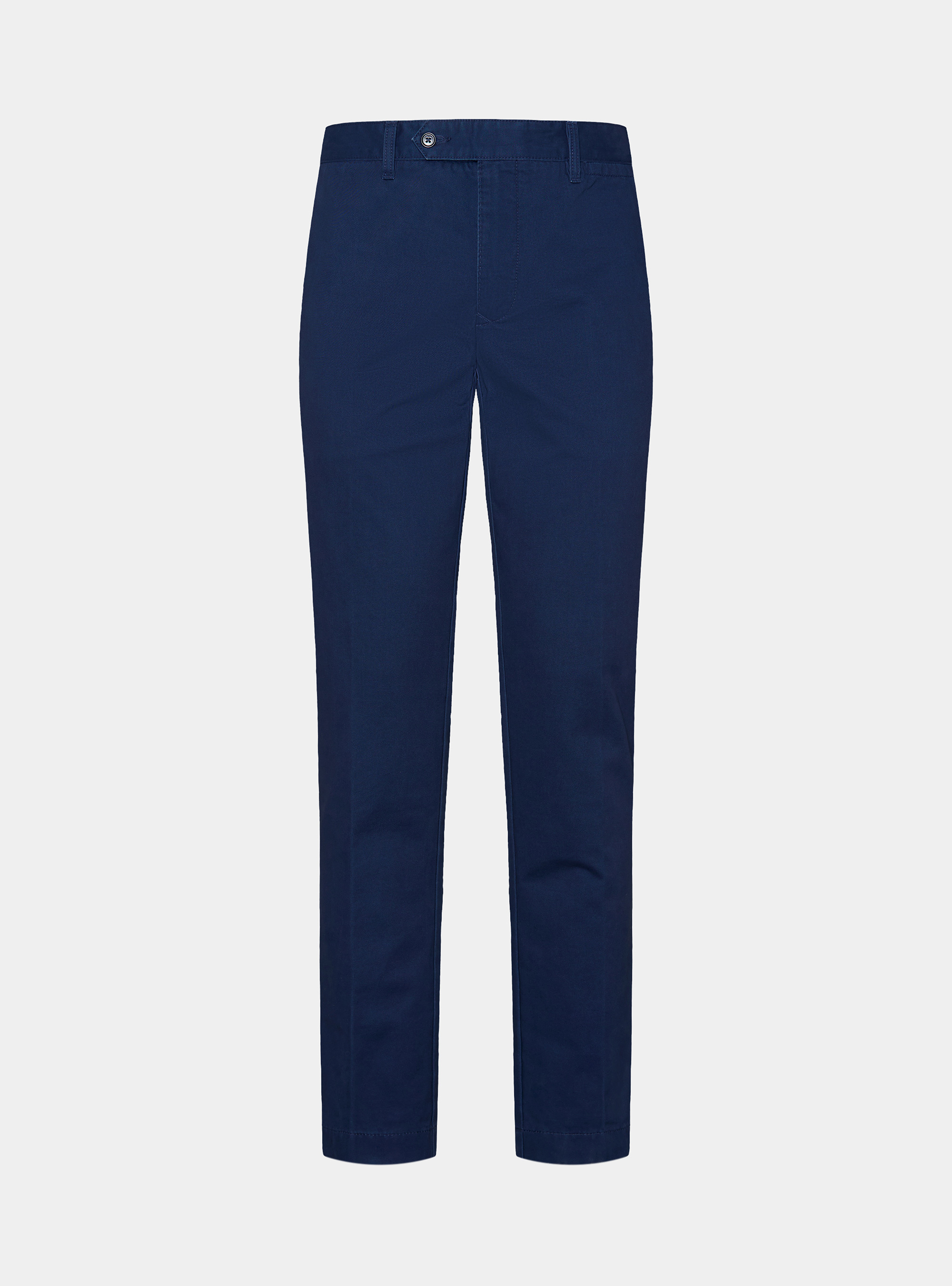 Cotton twill chino trousers, BLUE
