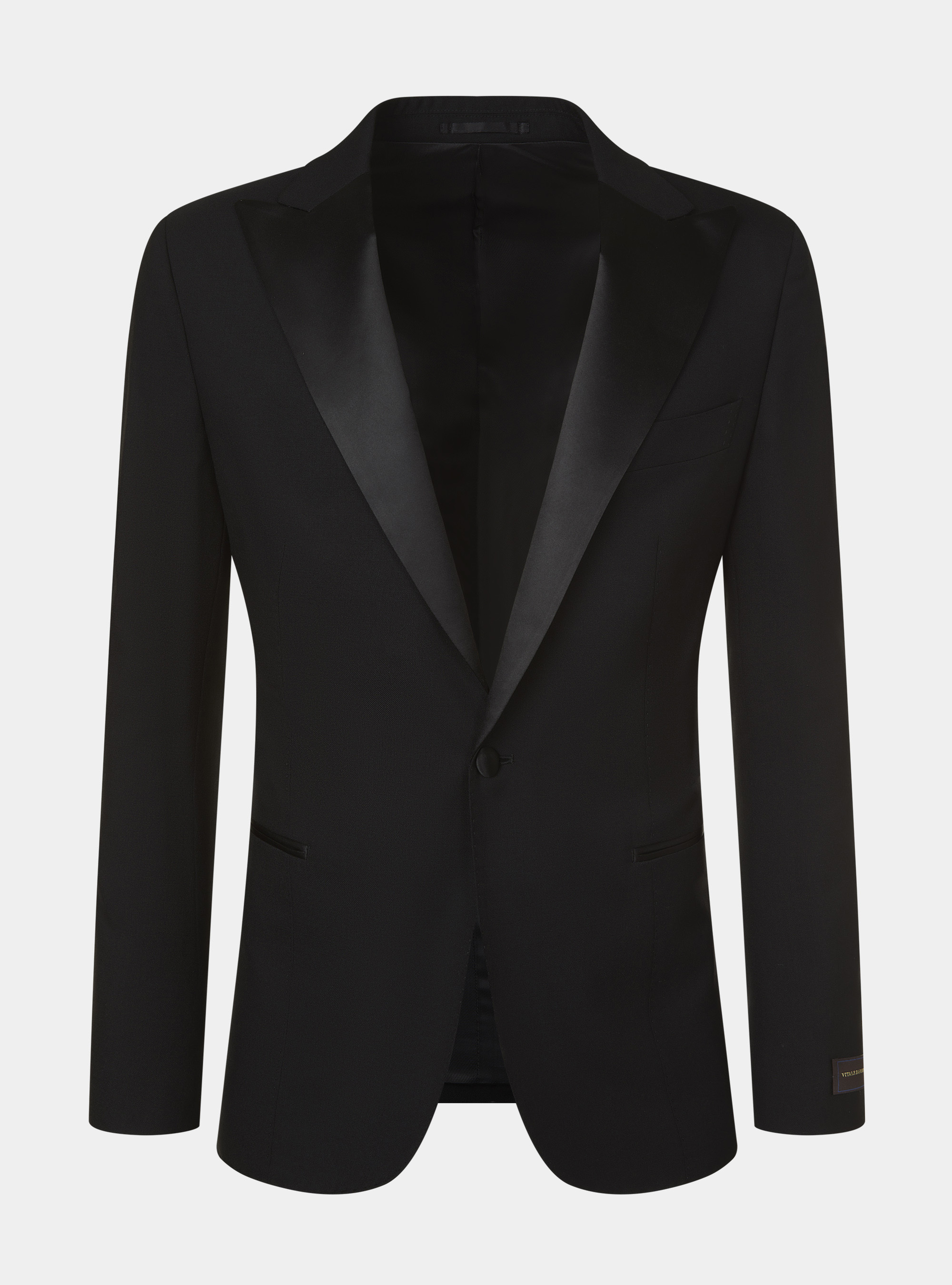 Pure wool tuxedo blazer Vitale Barberis Canonico, BLACK