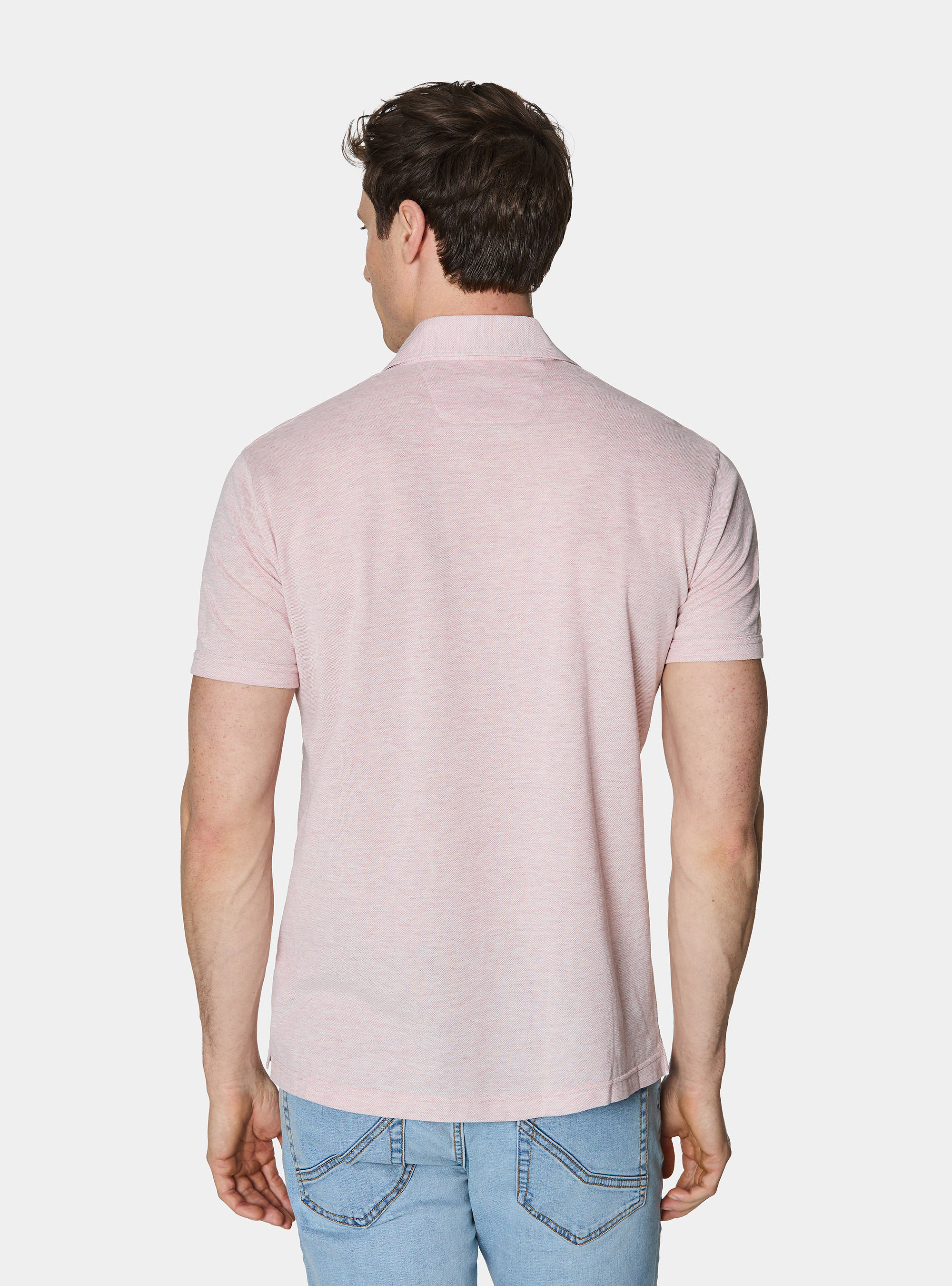 GT01 Stretch-Pique-Poloshirt, ROSA 0487C