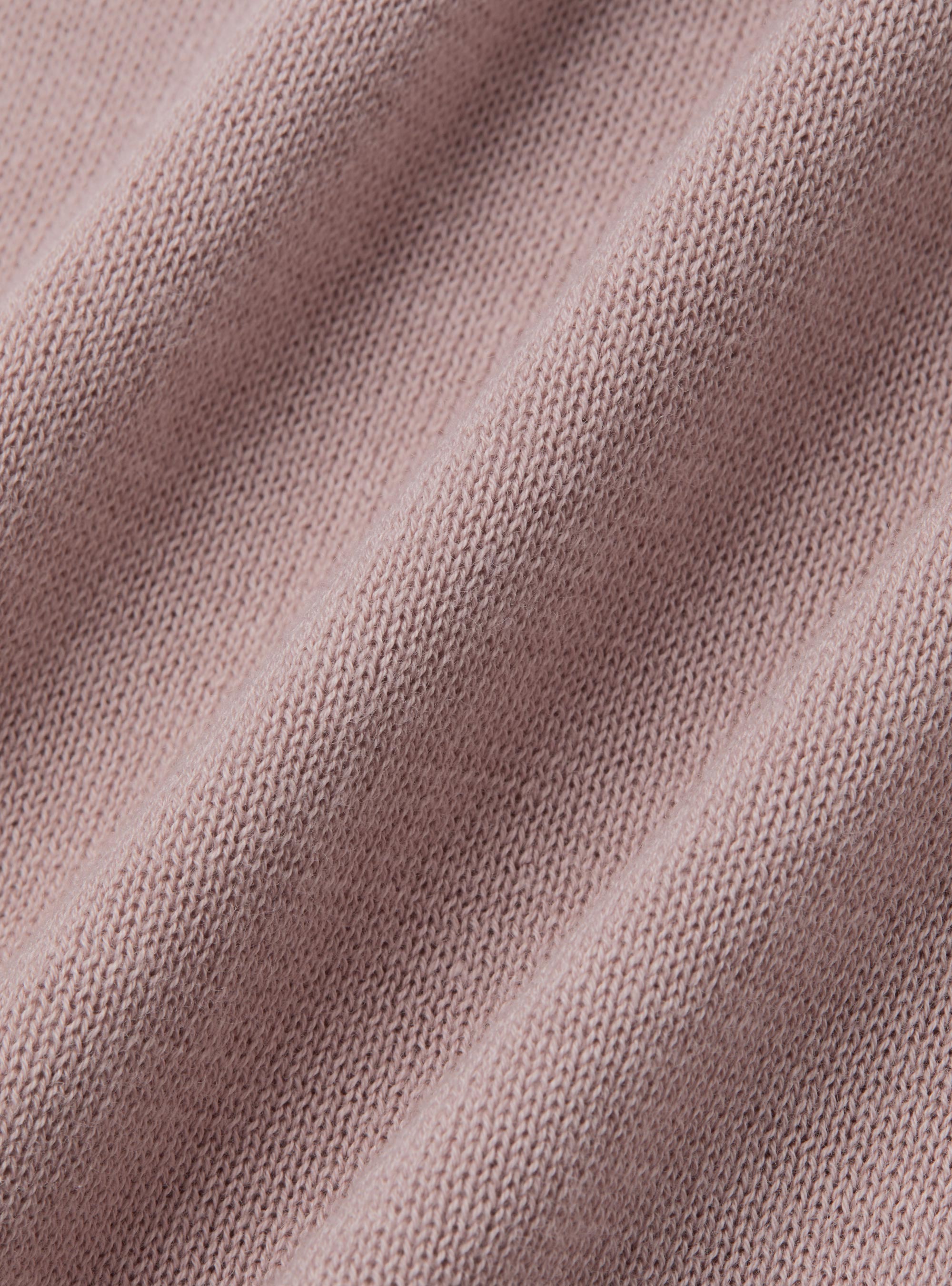 Extra-fine cotton knit polo shirt, 0441C ROSA SCURO