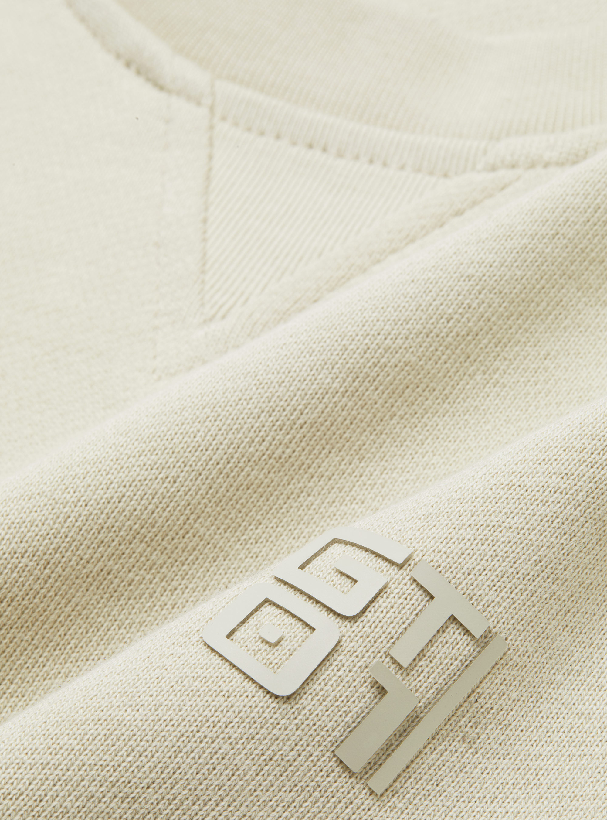 Sudadera b&aacute;sica de cuello redondo GT01, ECRU 0536C