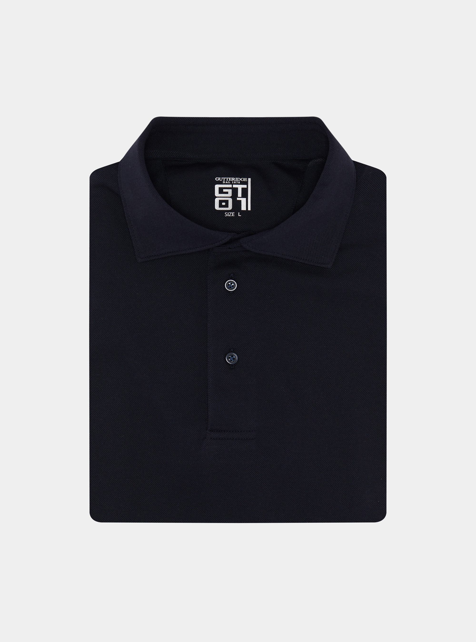 Polo de piqu&eacute; el&aacute;stico GT01, AZUL MARINO
