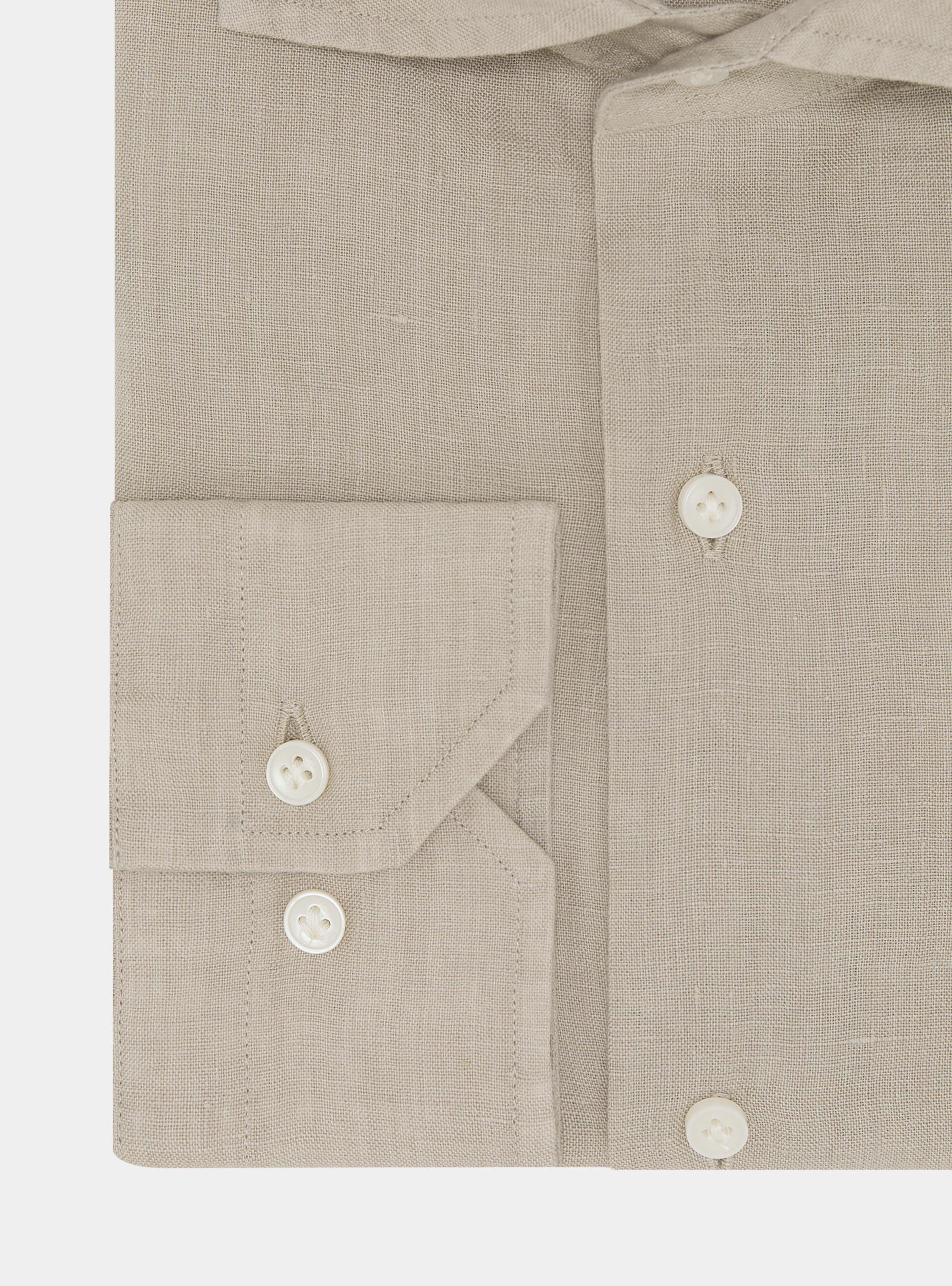 Camicia in puro lino, SABBIA