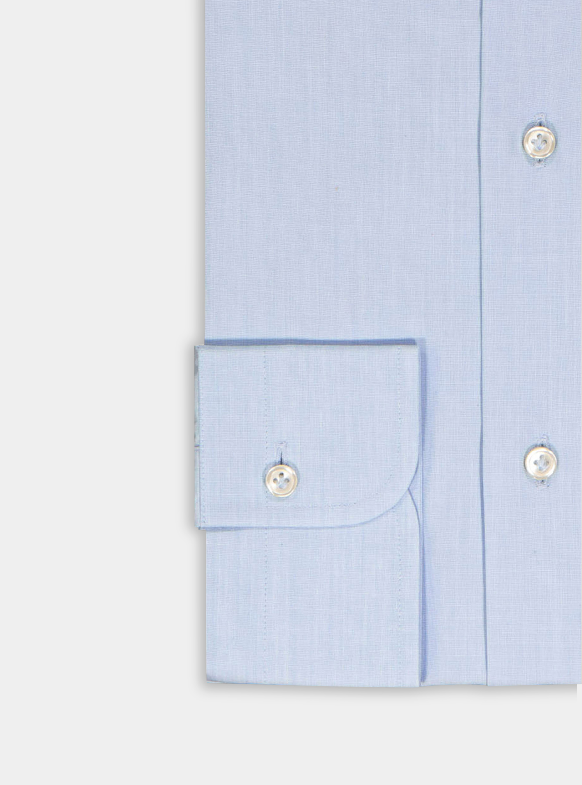 "Fil a fil" french collar shirt, LIGHT BLUE