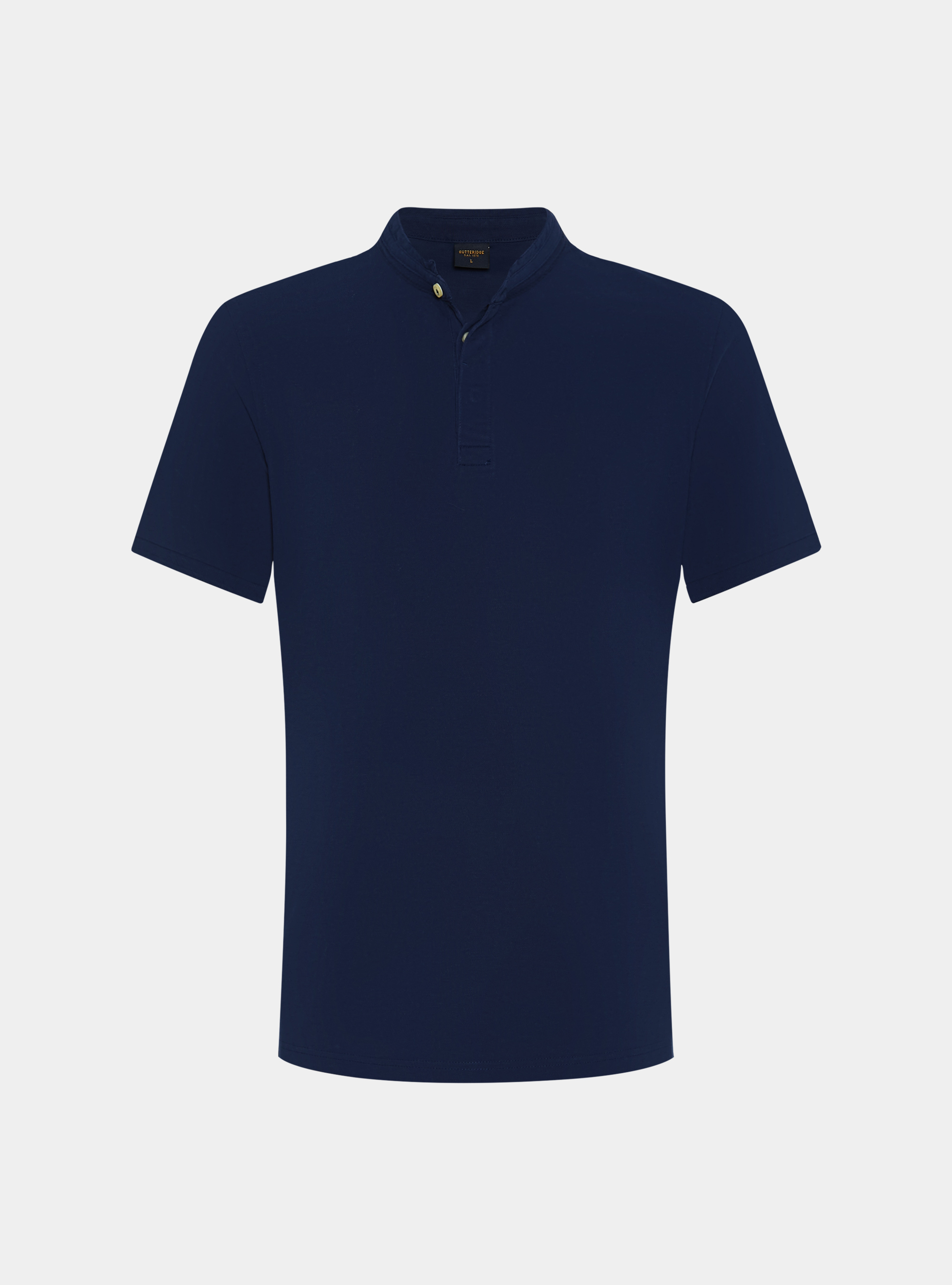Polo de piqu&eacute; coreano, AZUL MEDIO