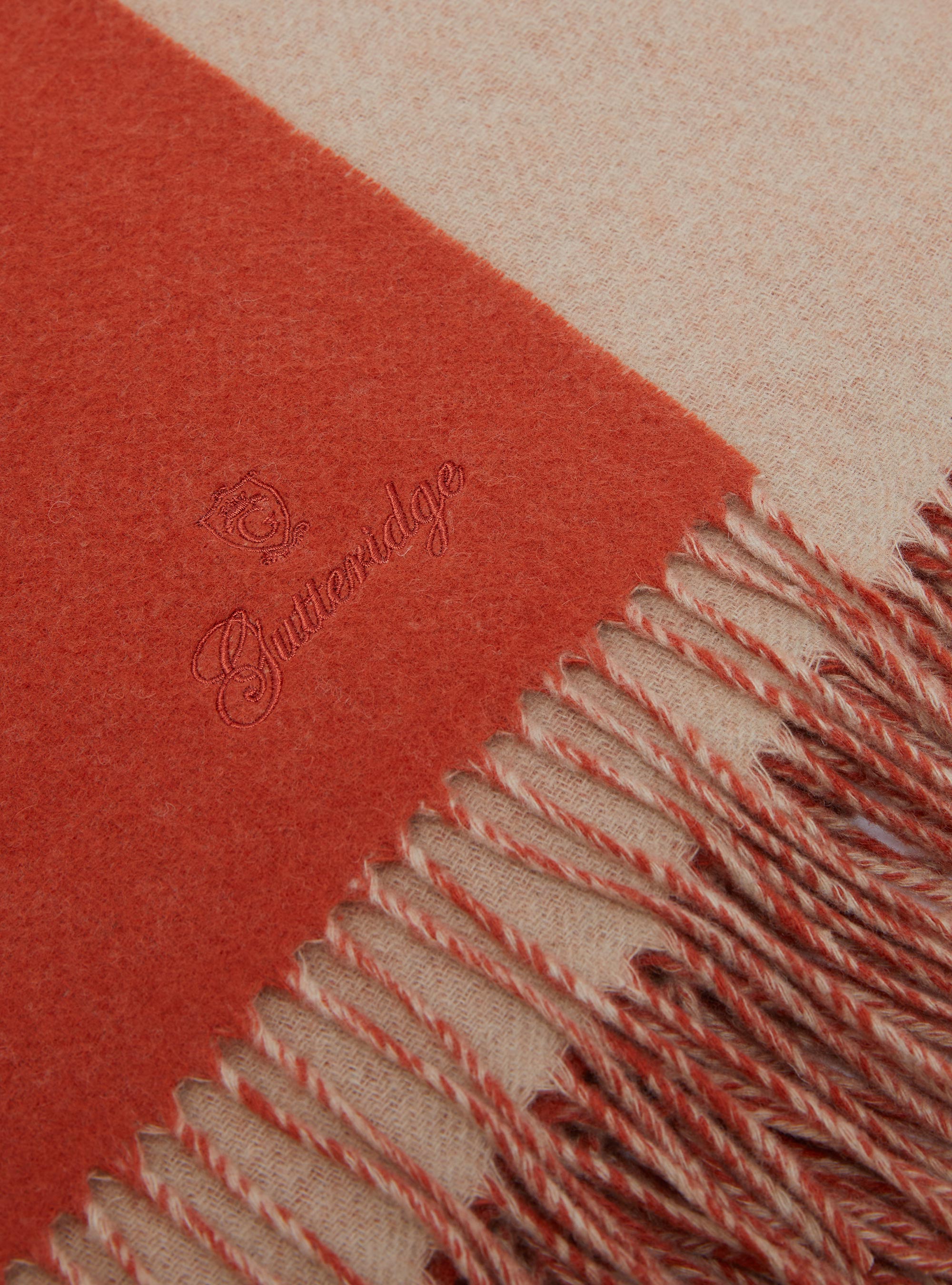 Cashmere blend plaid, TERRACOTTA