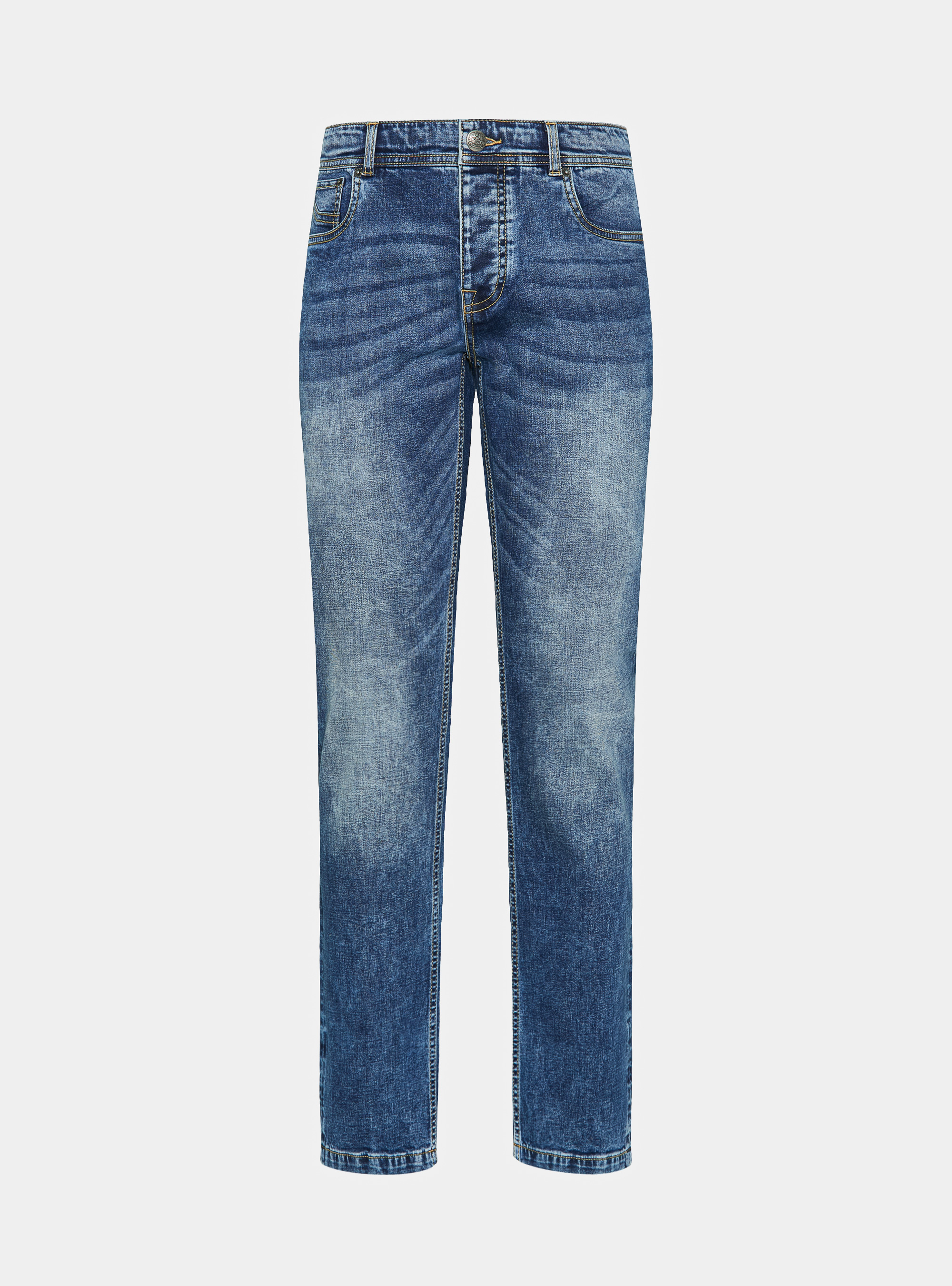 5 Regular fit denim pockets, NAVY BLUE