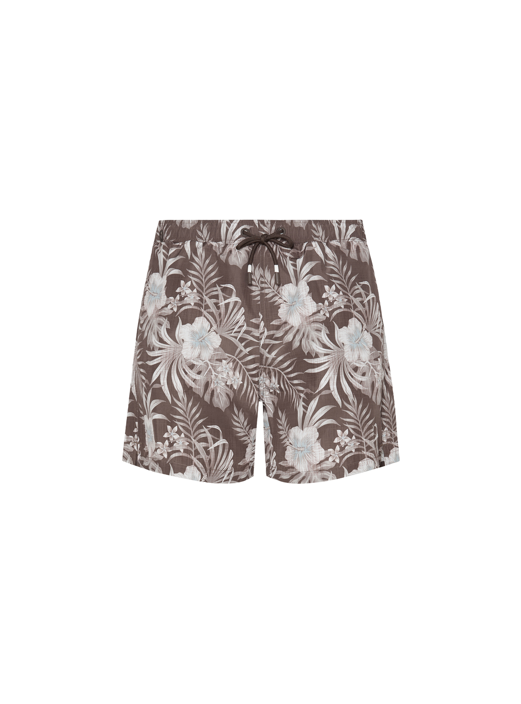 Floral print swimwear, BROWN