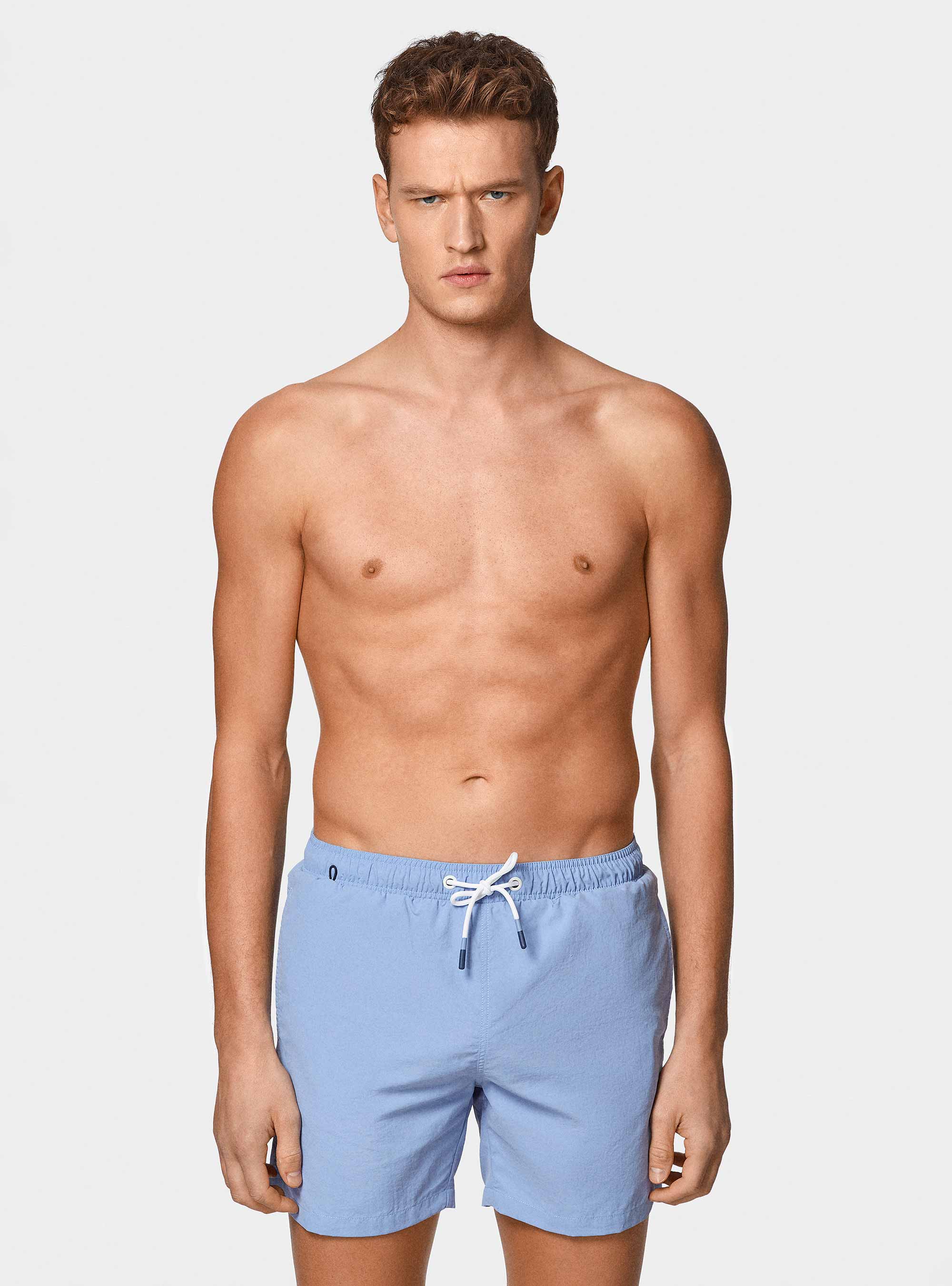 Solid-coloured swimwear, LIGHT BLUE