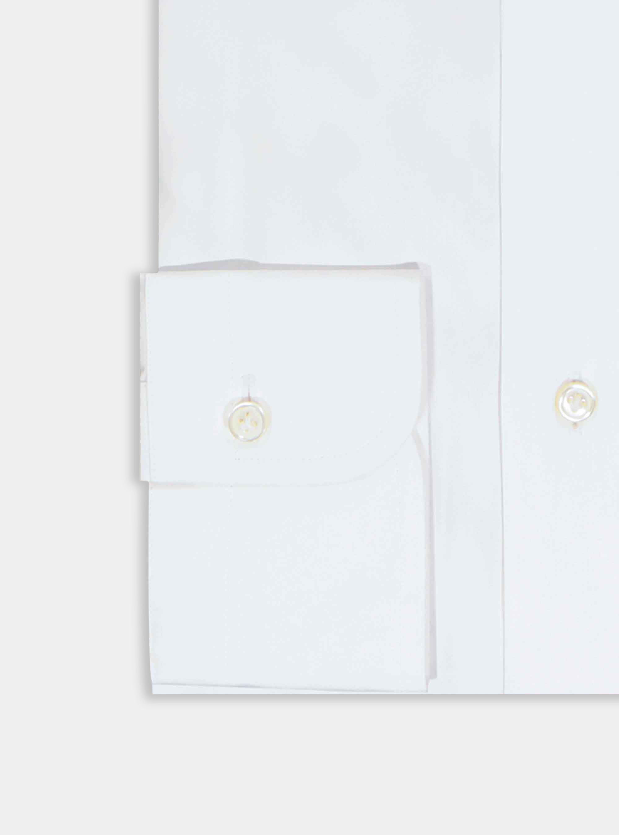Classic comfort fit shirt in cotton muslin, WHITE