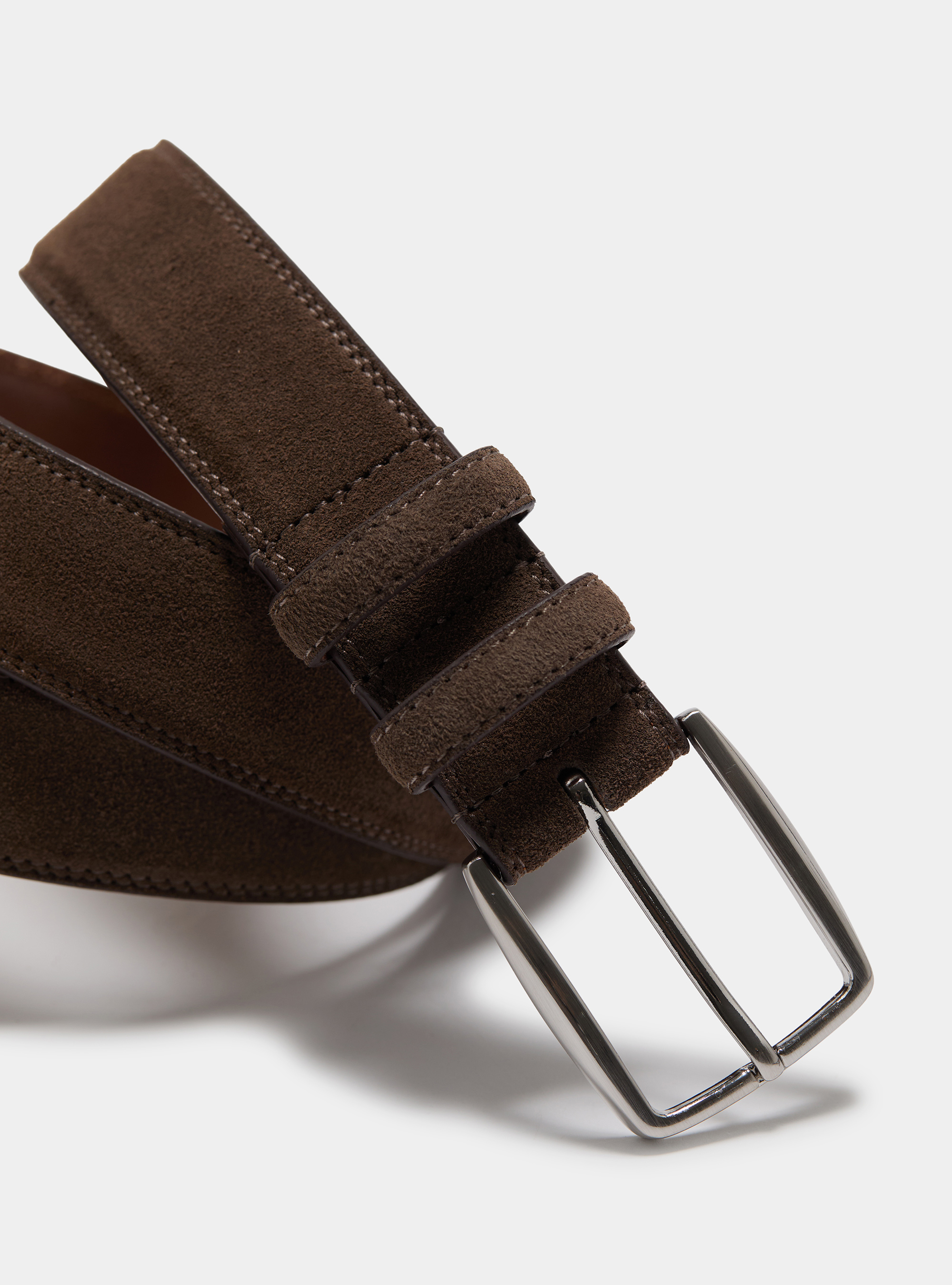 G&uuml;rtel aus Wildleder, MARRONE 0507C