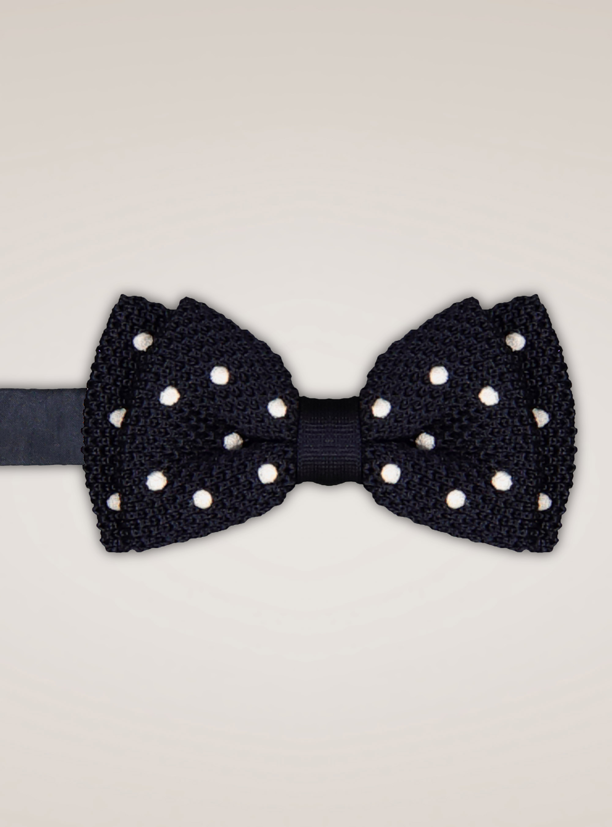 Noeud papillon en maille, BLEU MARINE