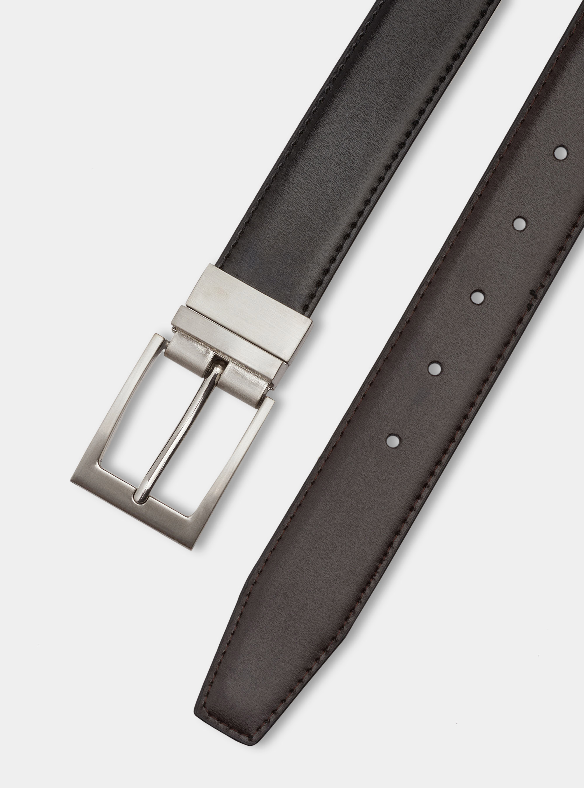 Reversible belt, BLACK