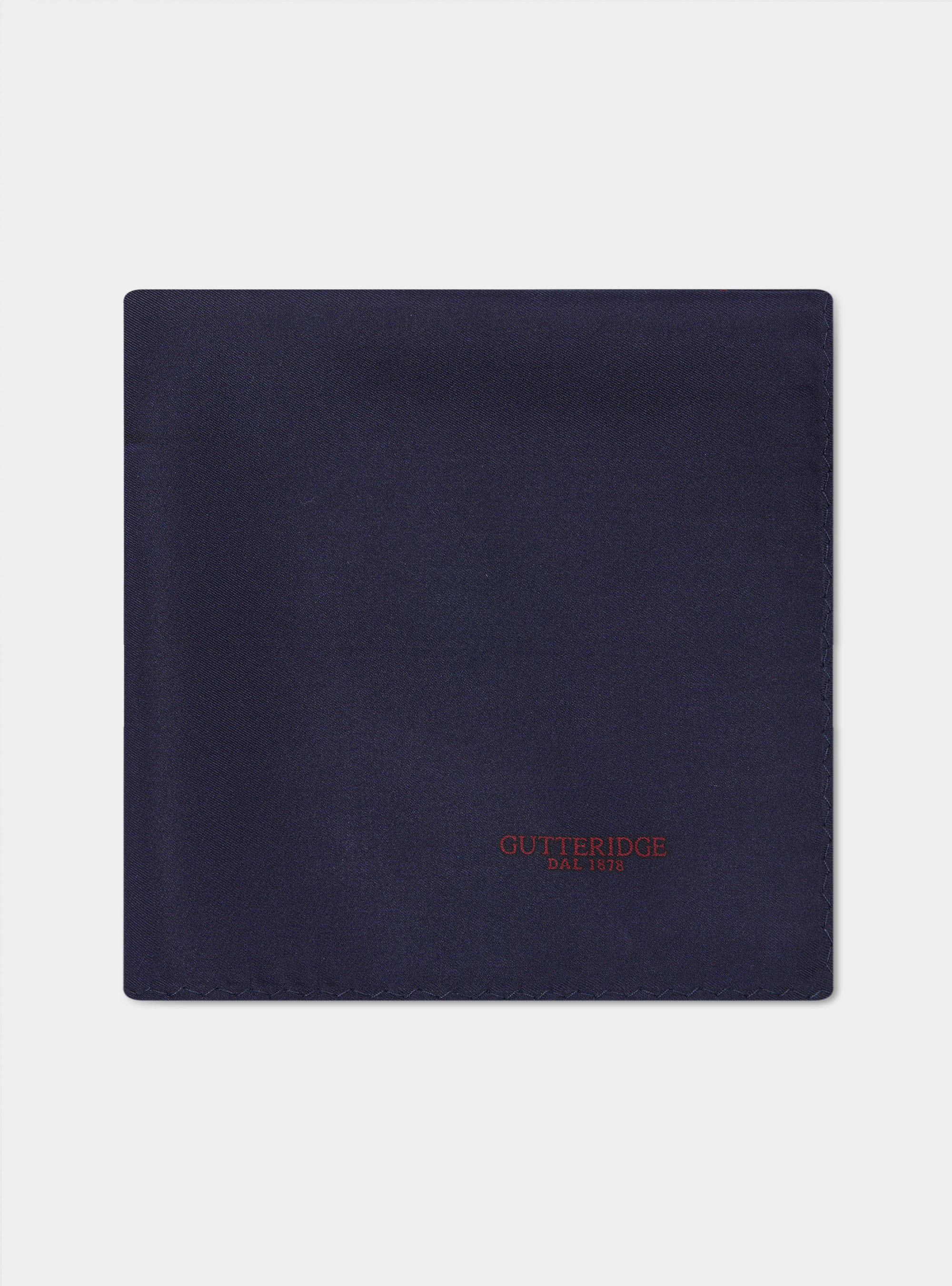 Printed patterned silk pocket square, BORDEAUX