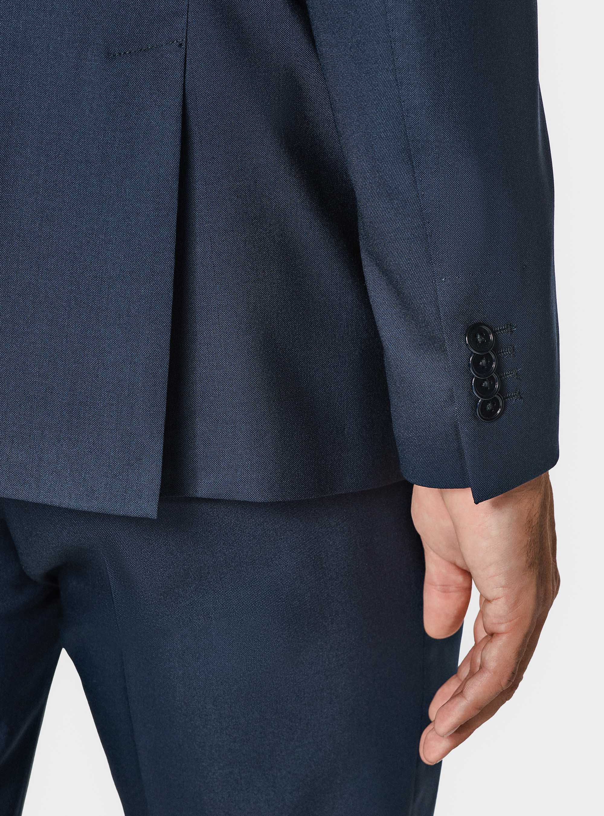 Veste de costume en pure laine Vitale Barberis Canonico, BLEU