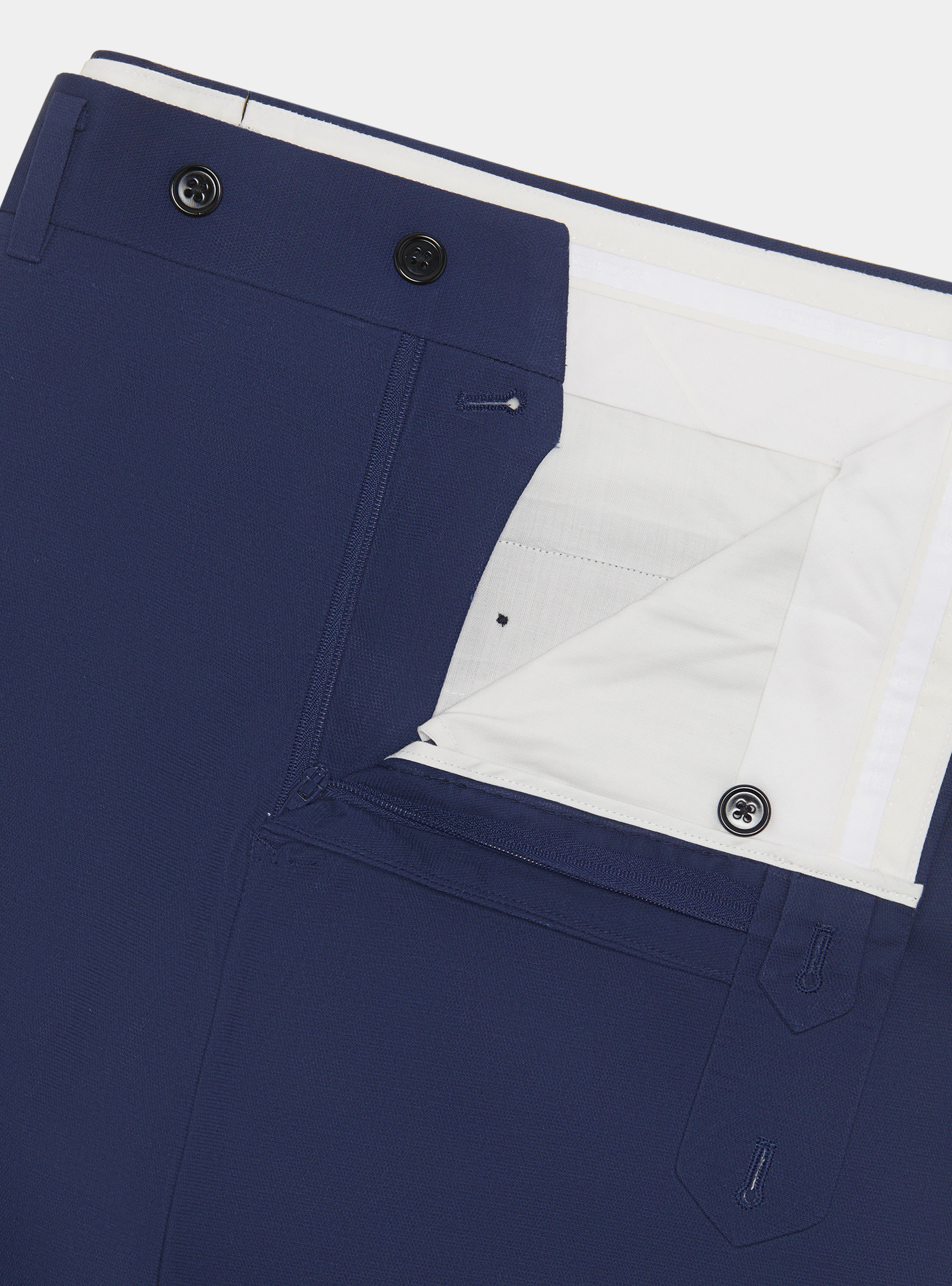 Armoured cotton suit trousers, BLUE
