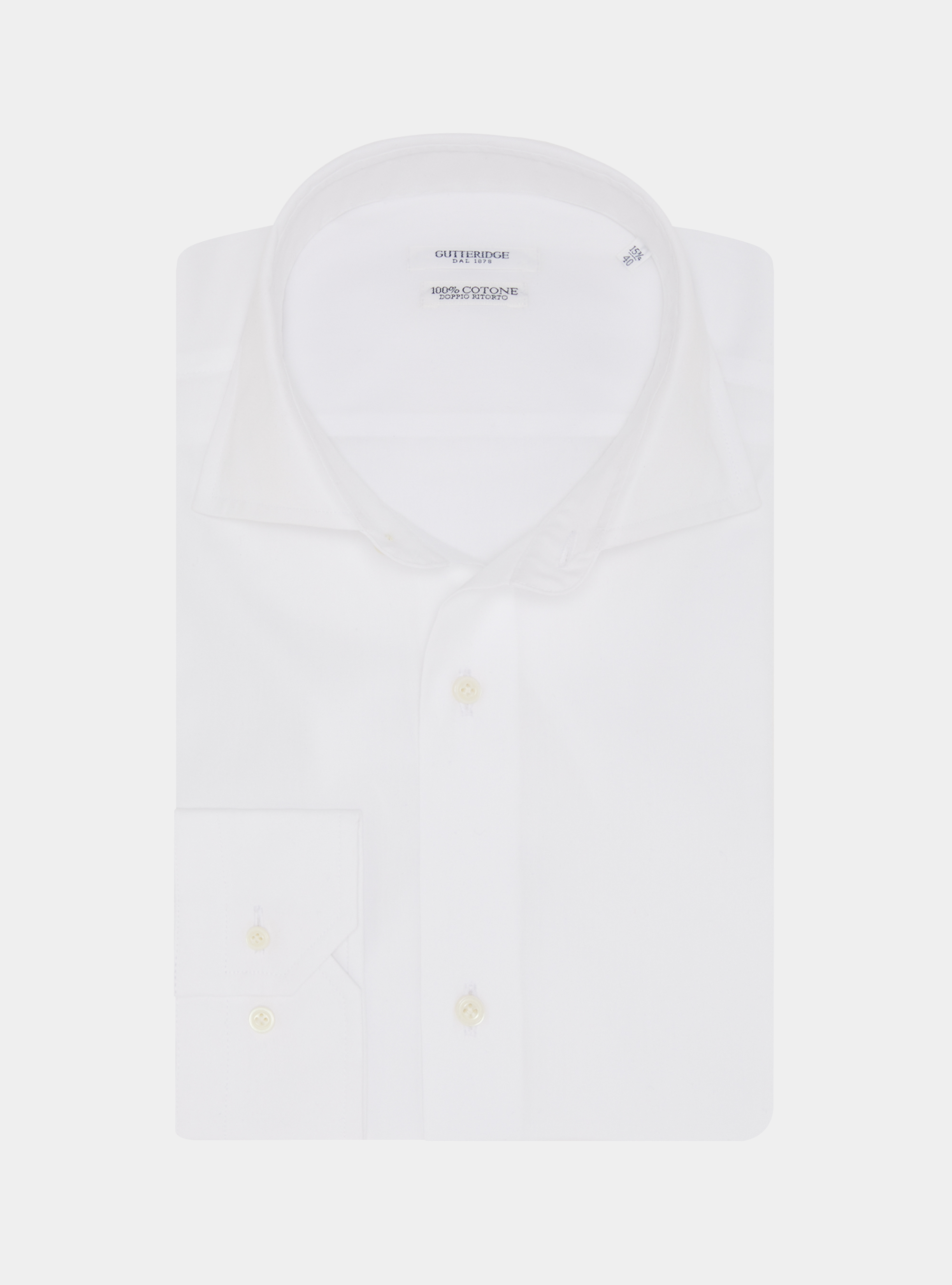 Chemise en coton fil &agrave; fil, BLANC