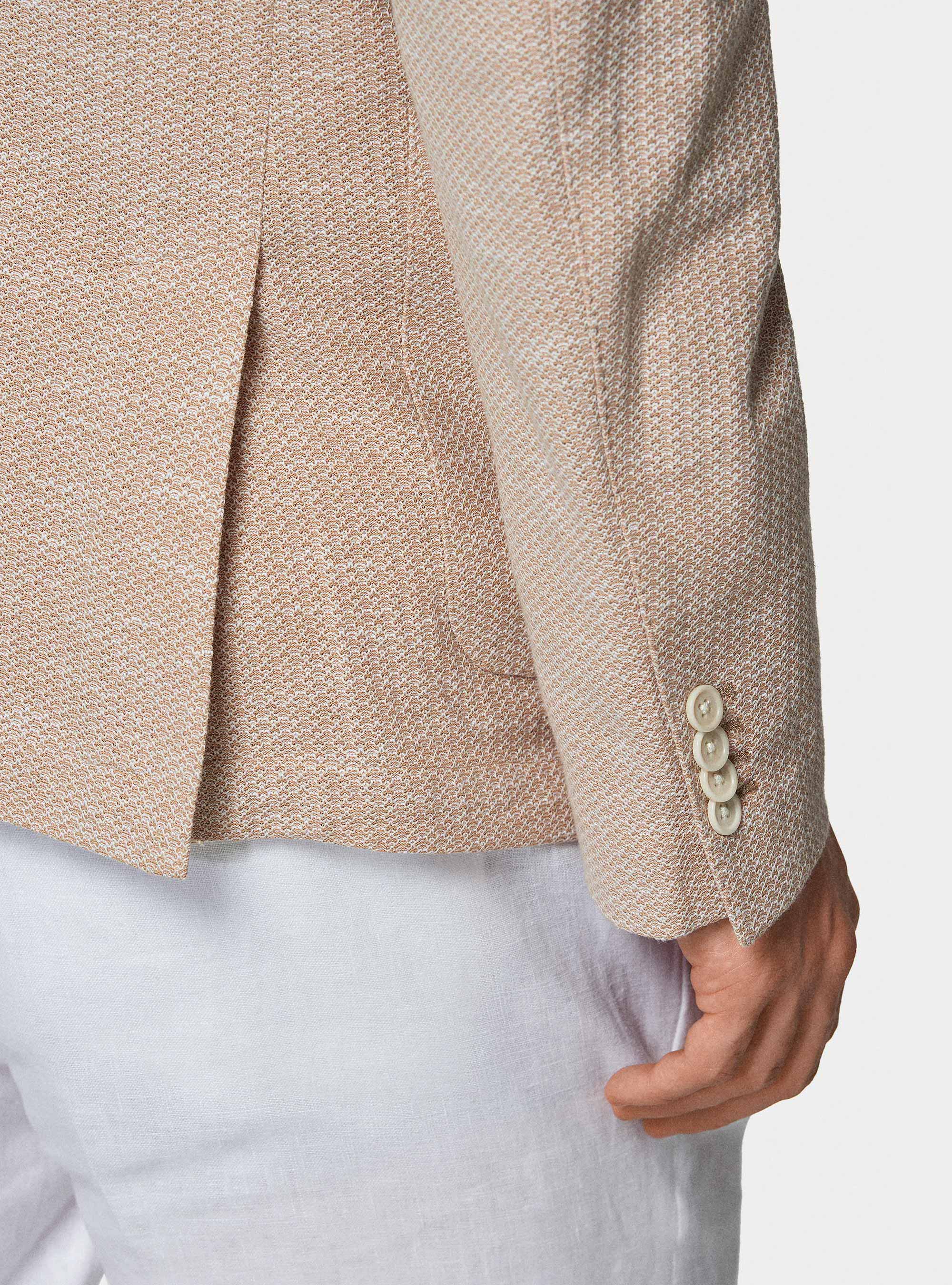 Cotton and linen jersey blazer, PESCA 0461C