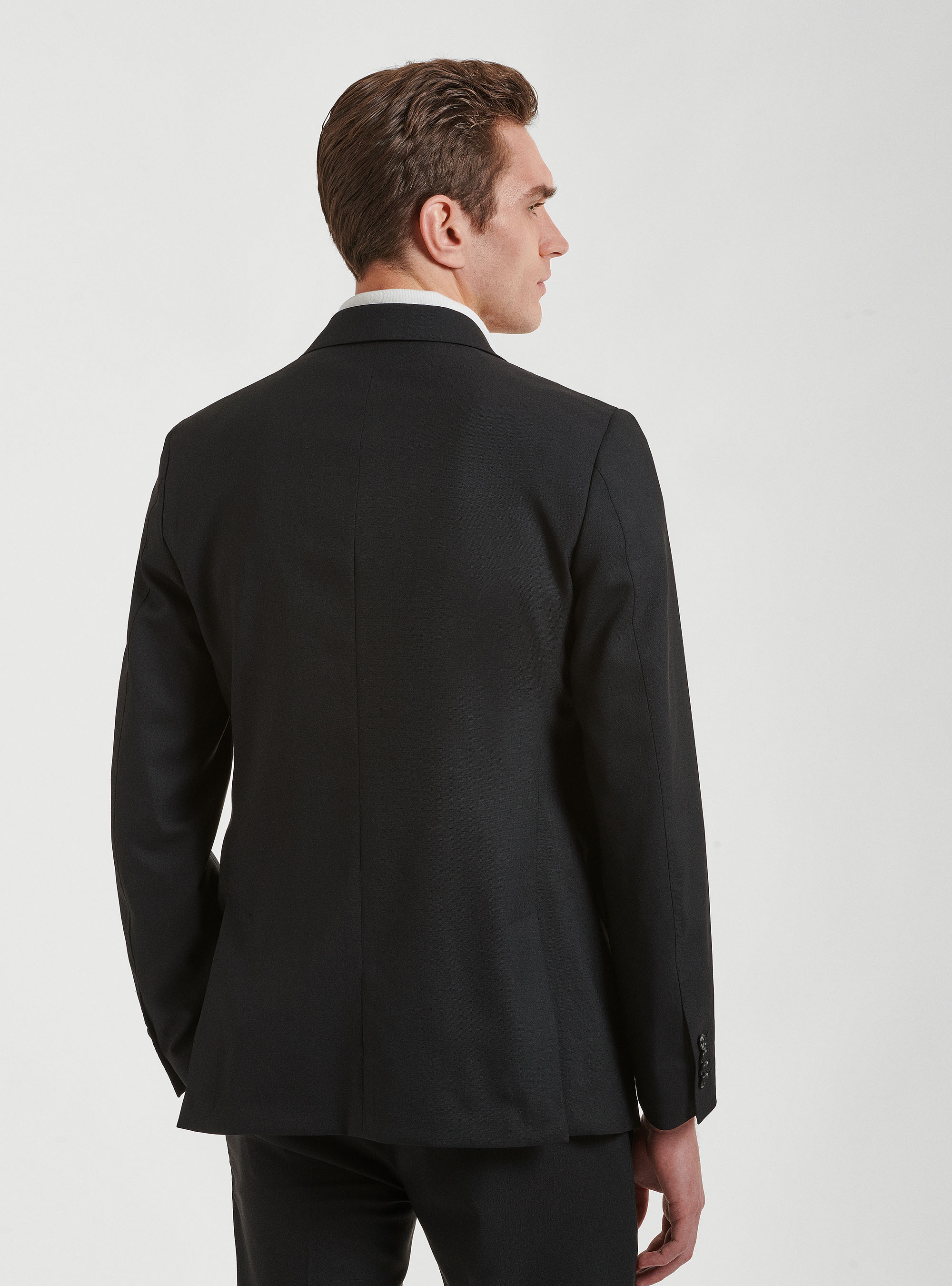 Veste de costume en pure laine Vitale Barberis Canonico, NOIR