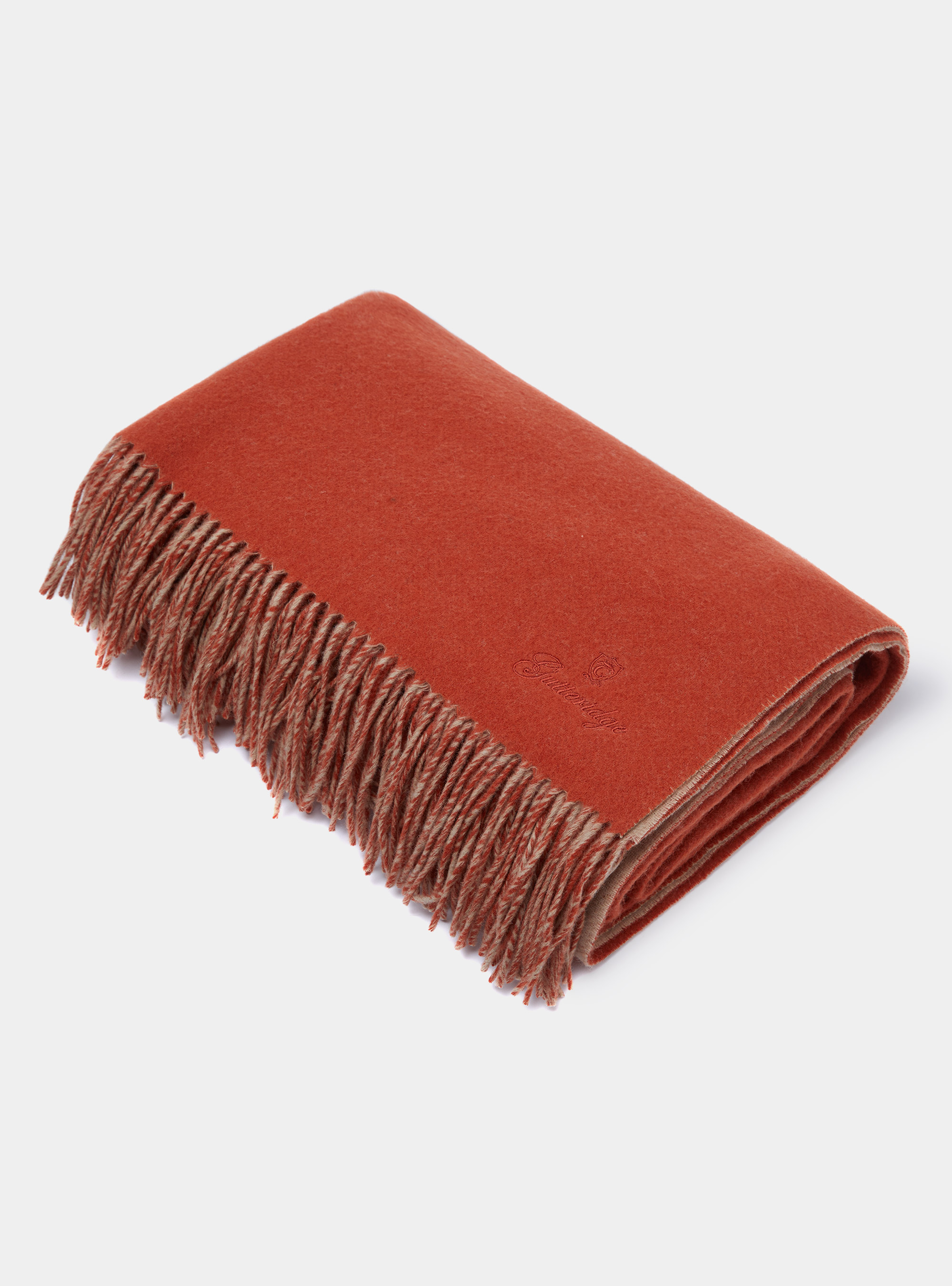 Cashmere blend plaid, TERRACOTTA