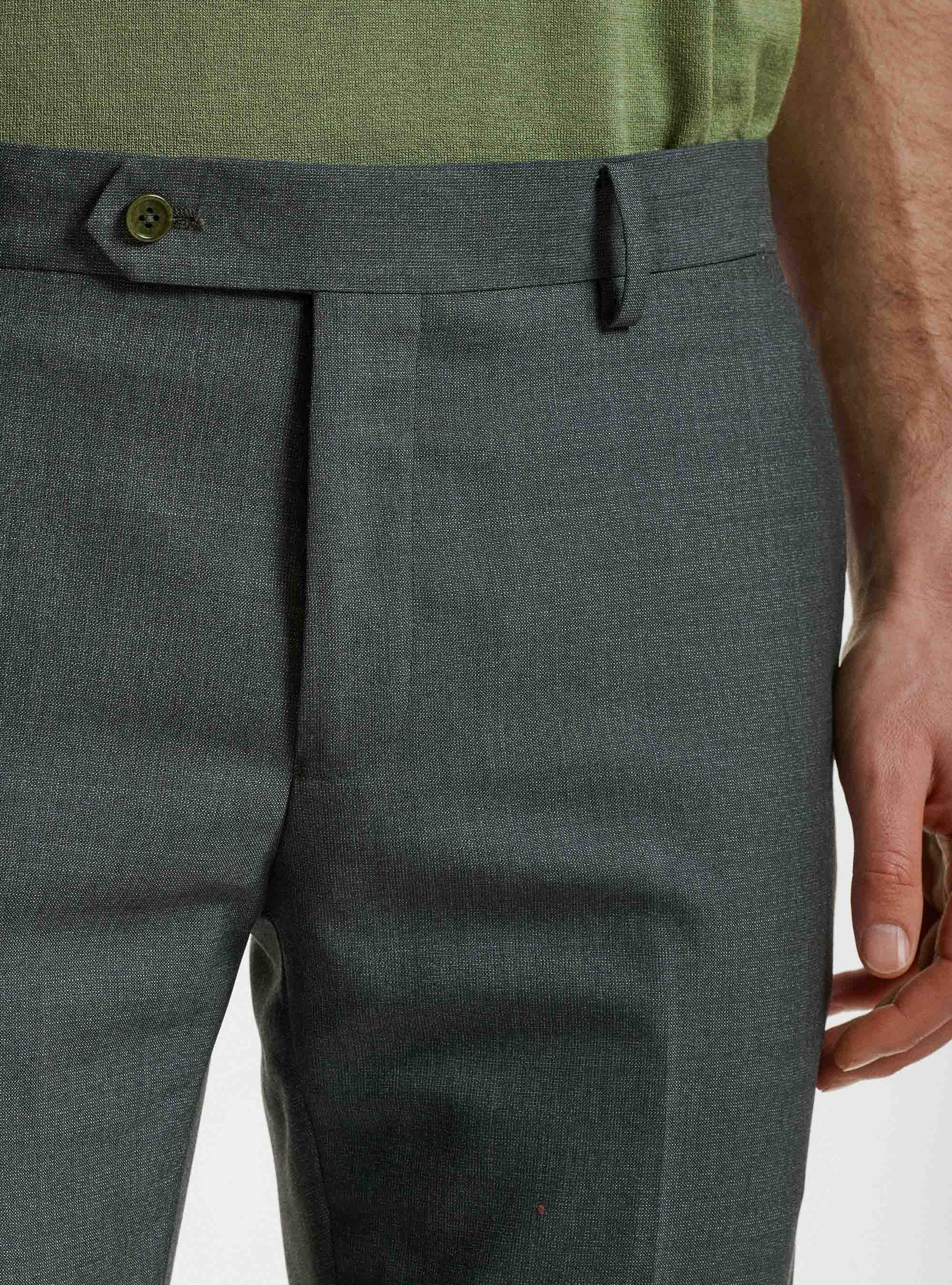 Pure wool suit trousers Vitale Barberis Canonico, GREEN