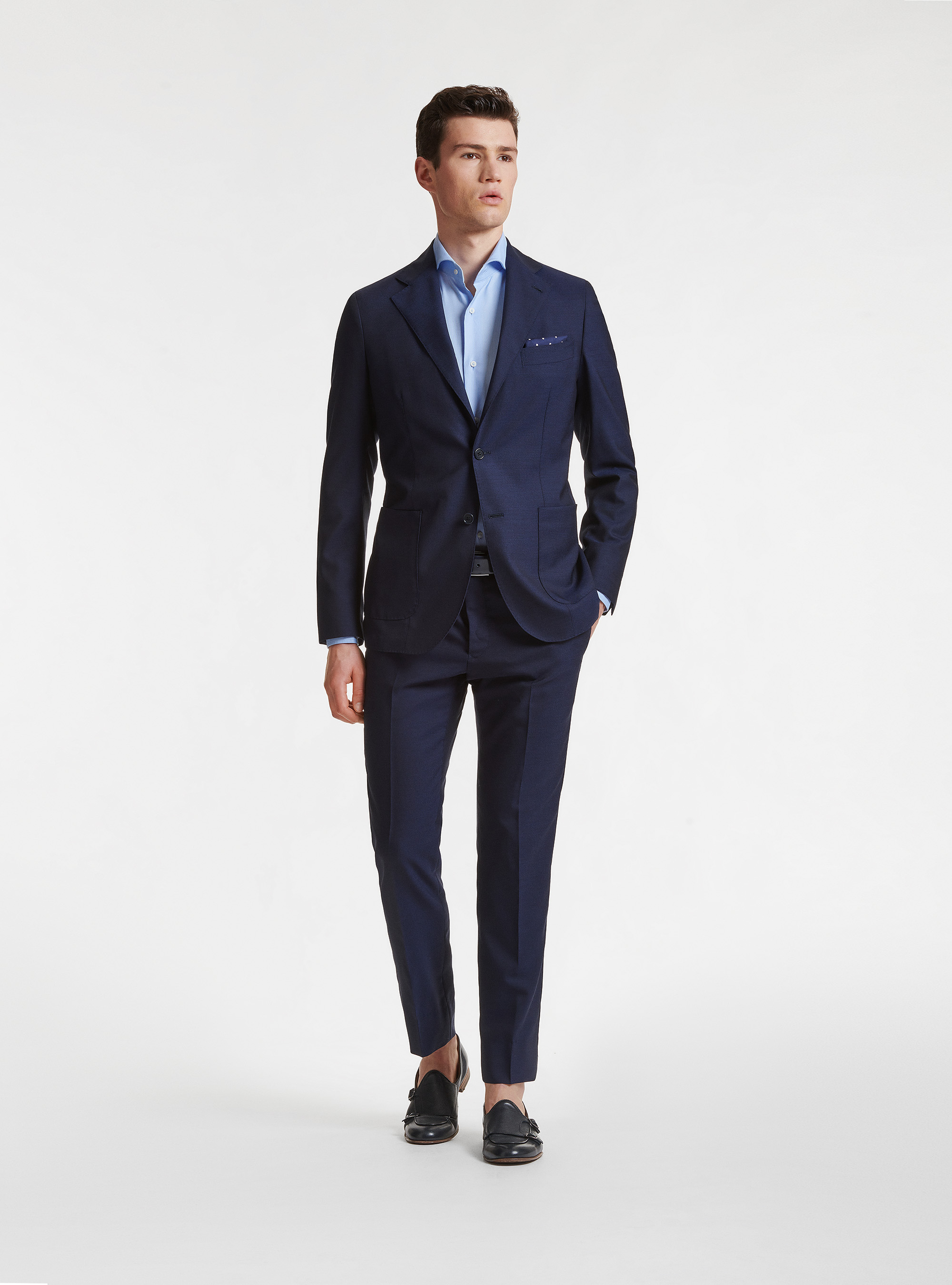 Anzugjacke aus reiner Wolle Vitale Barberis Canonico, NAVY 0218C