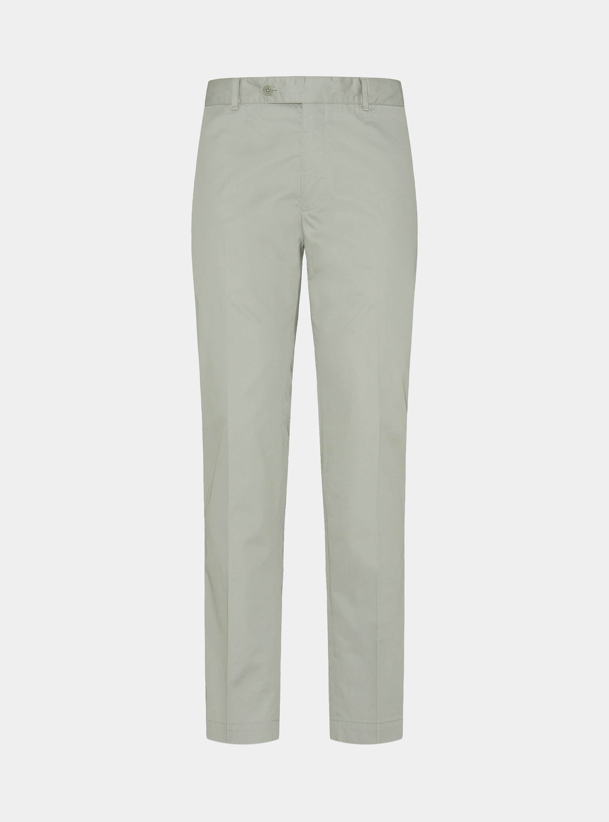 Lightweight twill slim fit chino trousers, VERDE GIADA 0655C