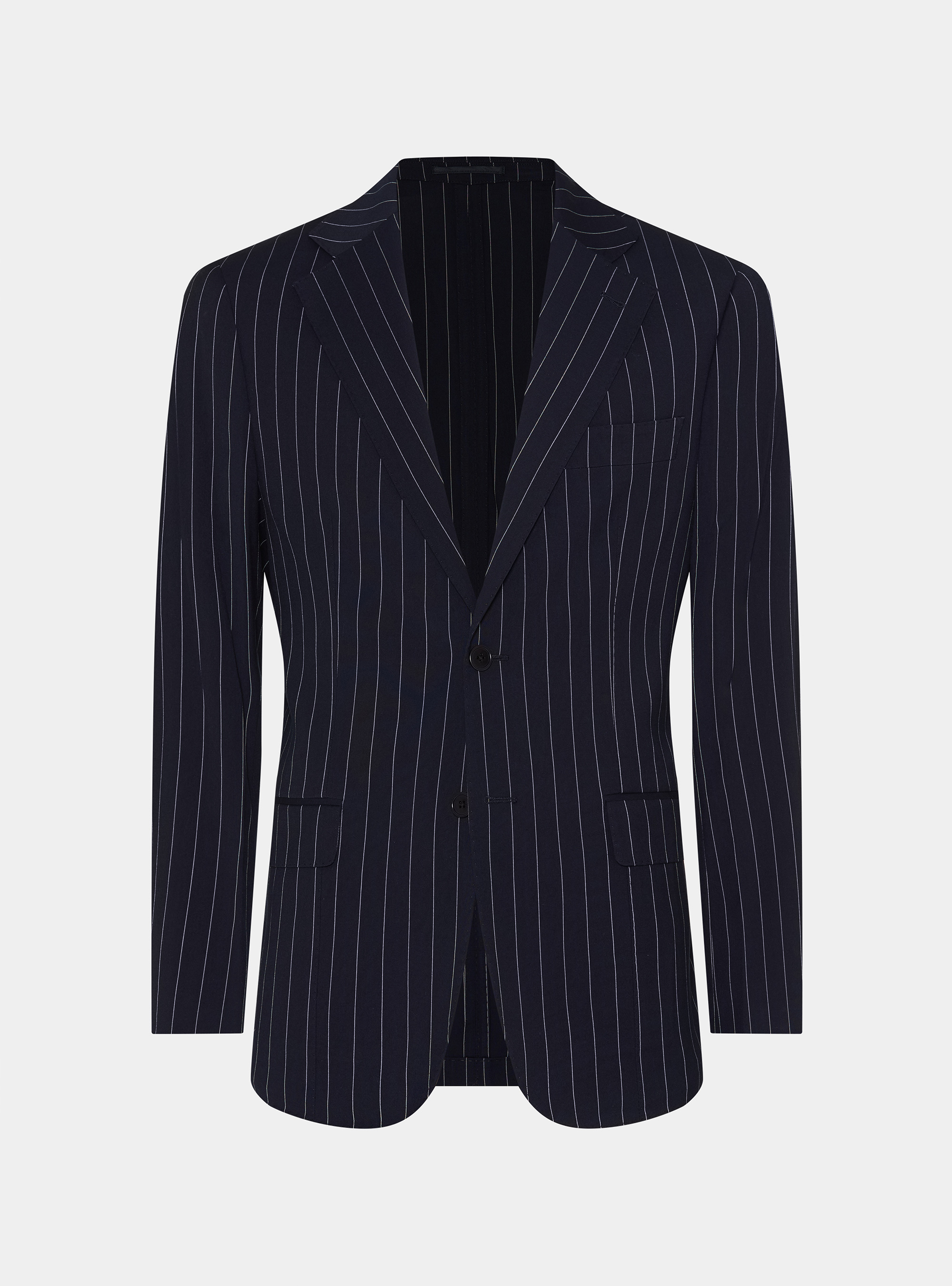 Americana de traje de rayas, AZUL MARINO